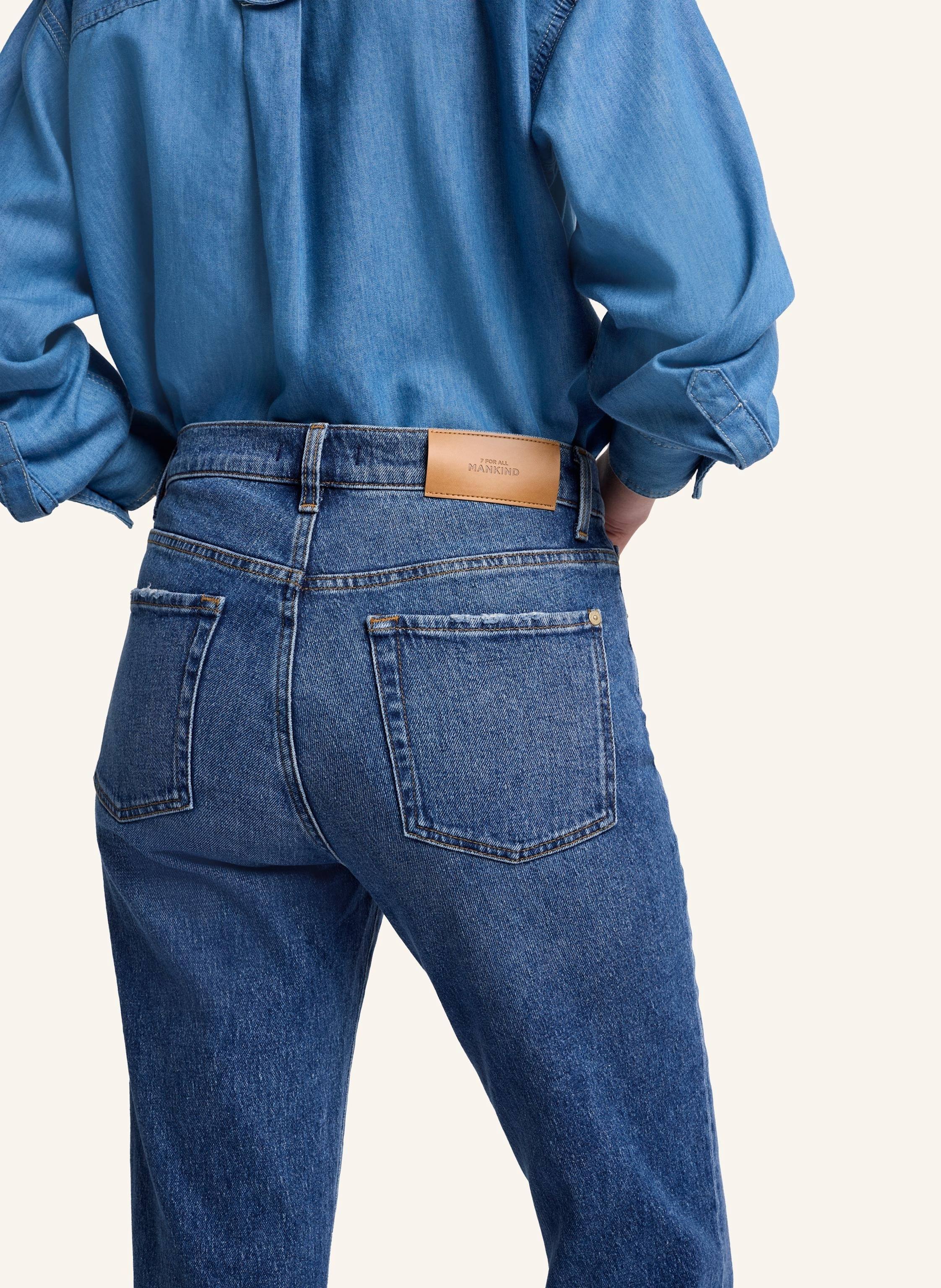 Thumbnail - 7 For All Mankind Jeans Logan Stovepipe Straight Fit blau