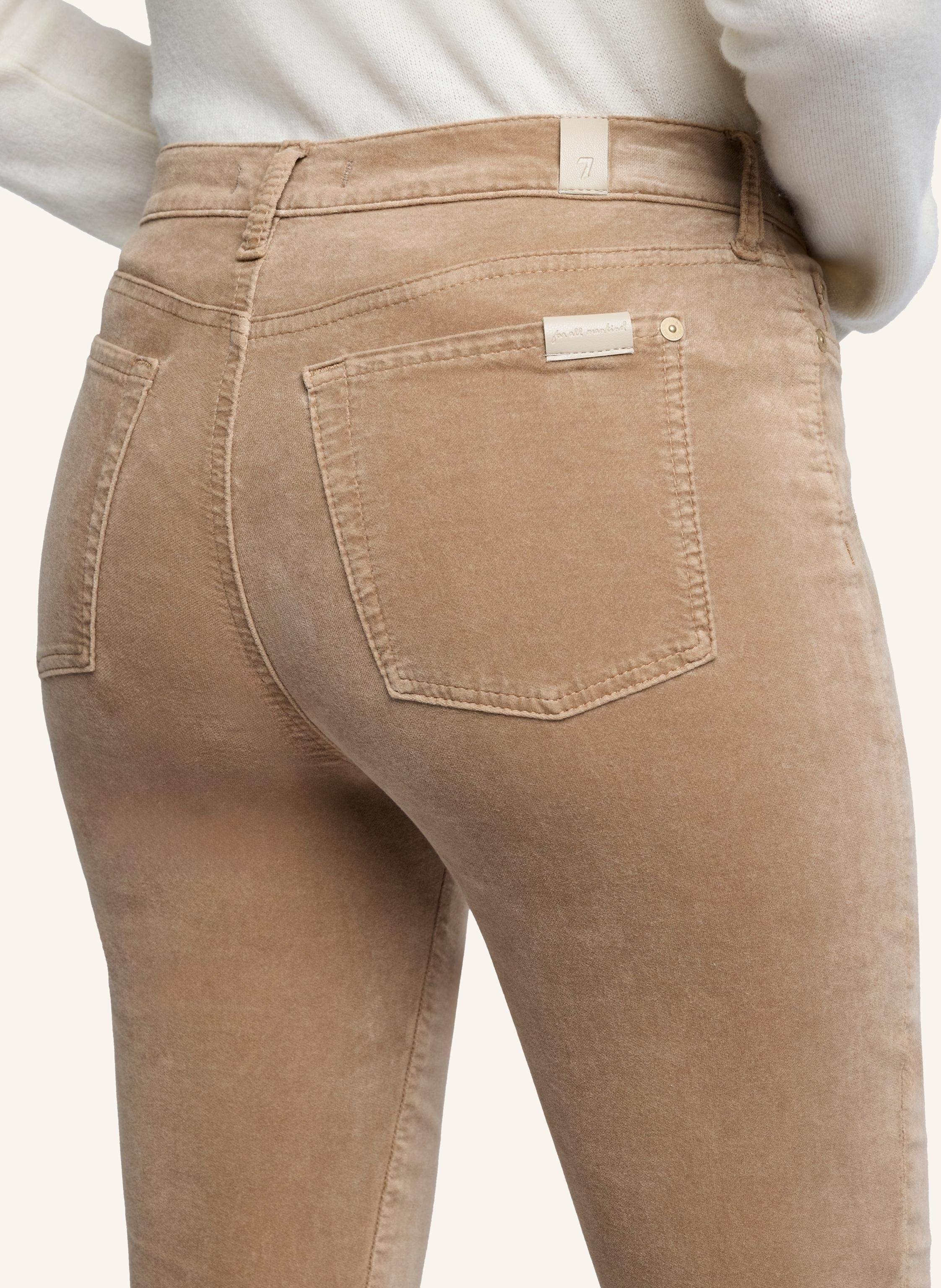 Thumbnail - 7 For All Mankind Pants Hw Ali Flare Fit beige