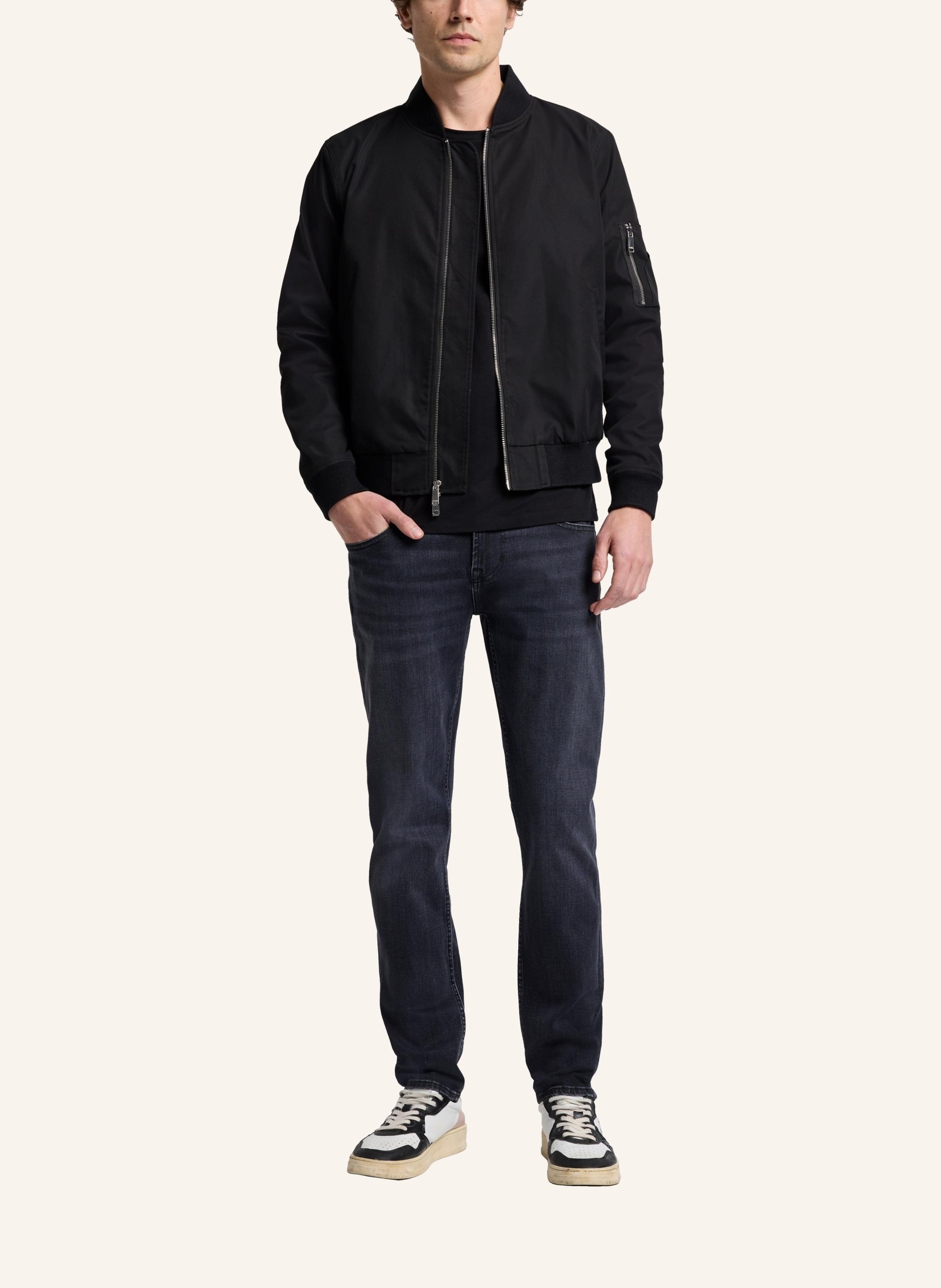 Thumbnail - 7 For All Mankind Jeans Slimmy Tapered Slim Fit schwarz