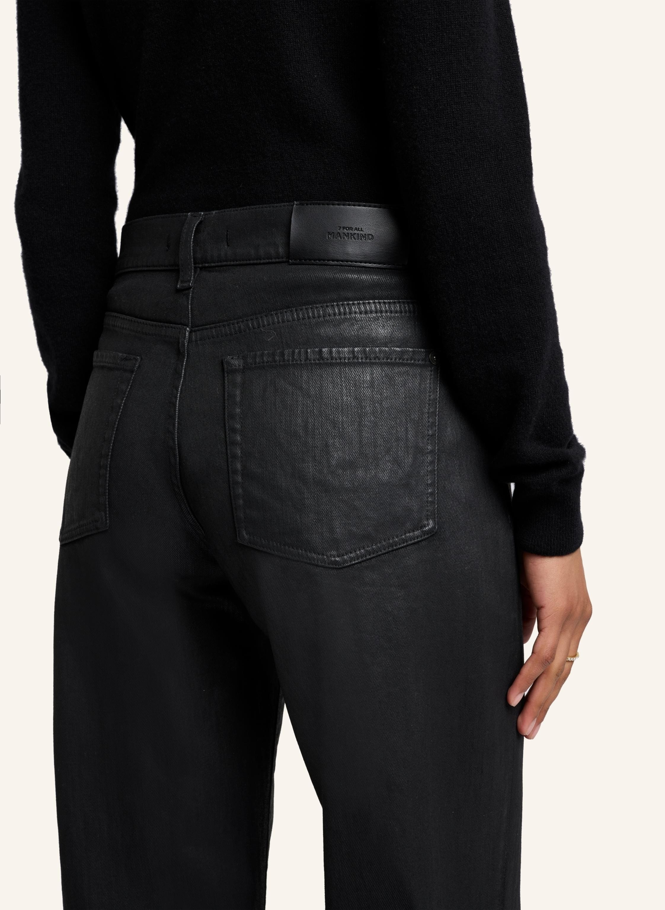 Thumbnail - 7 For All Mankind Pants Tess Straight Fit schwarz