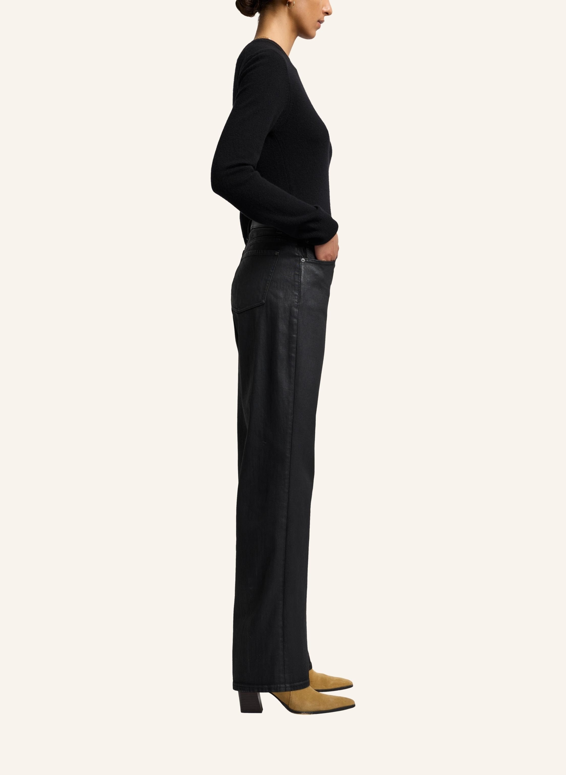 Thumbnail - 7 For All Mankind Pants Tess Straight Fit schwarz