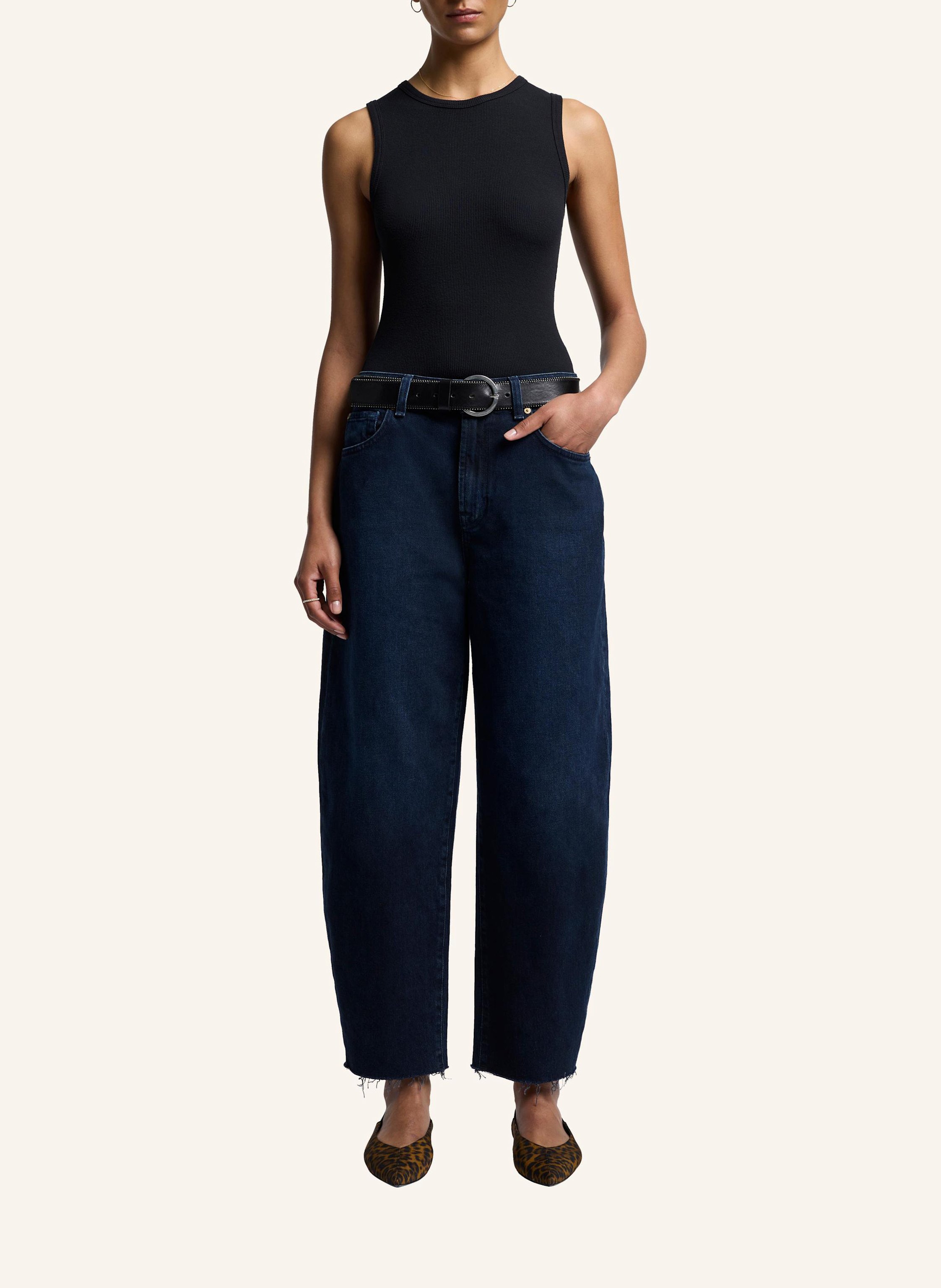 Thumbnail - 7 For All Mankind Jeans Jayne Tapered Wide Leg Fit blau