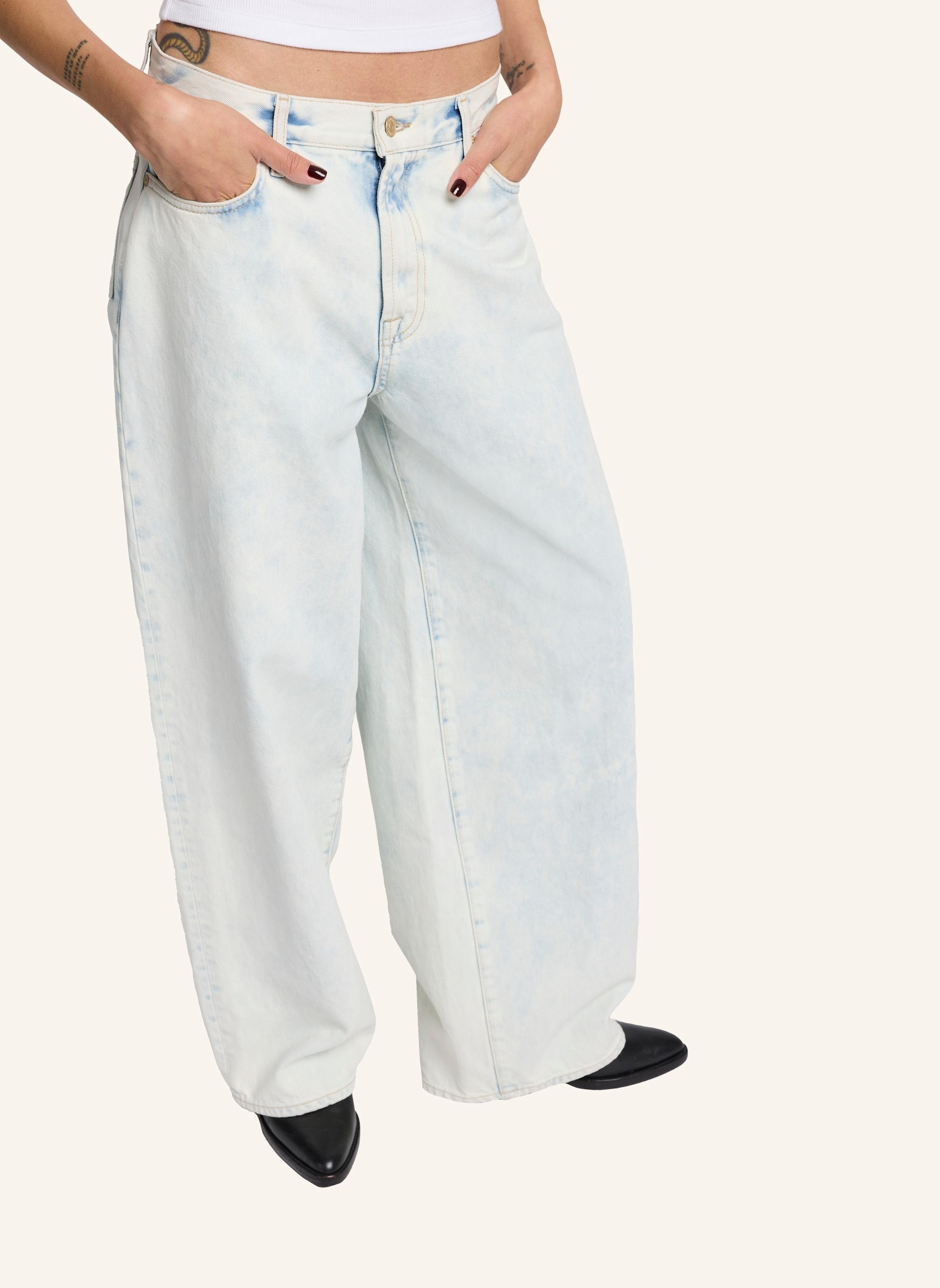 Thumbnail - 7 For All Mankind Jeans Baggy Wide Fit blau