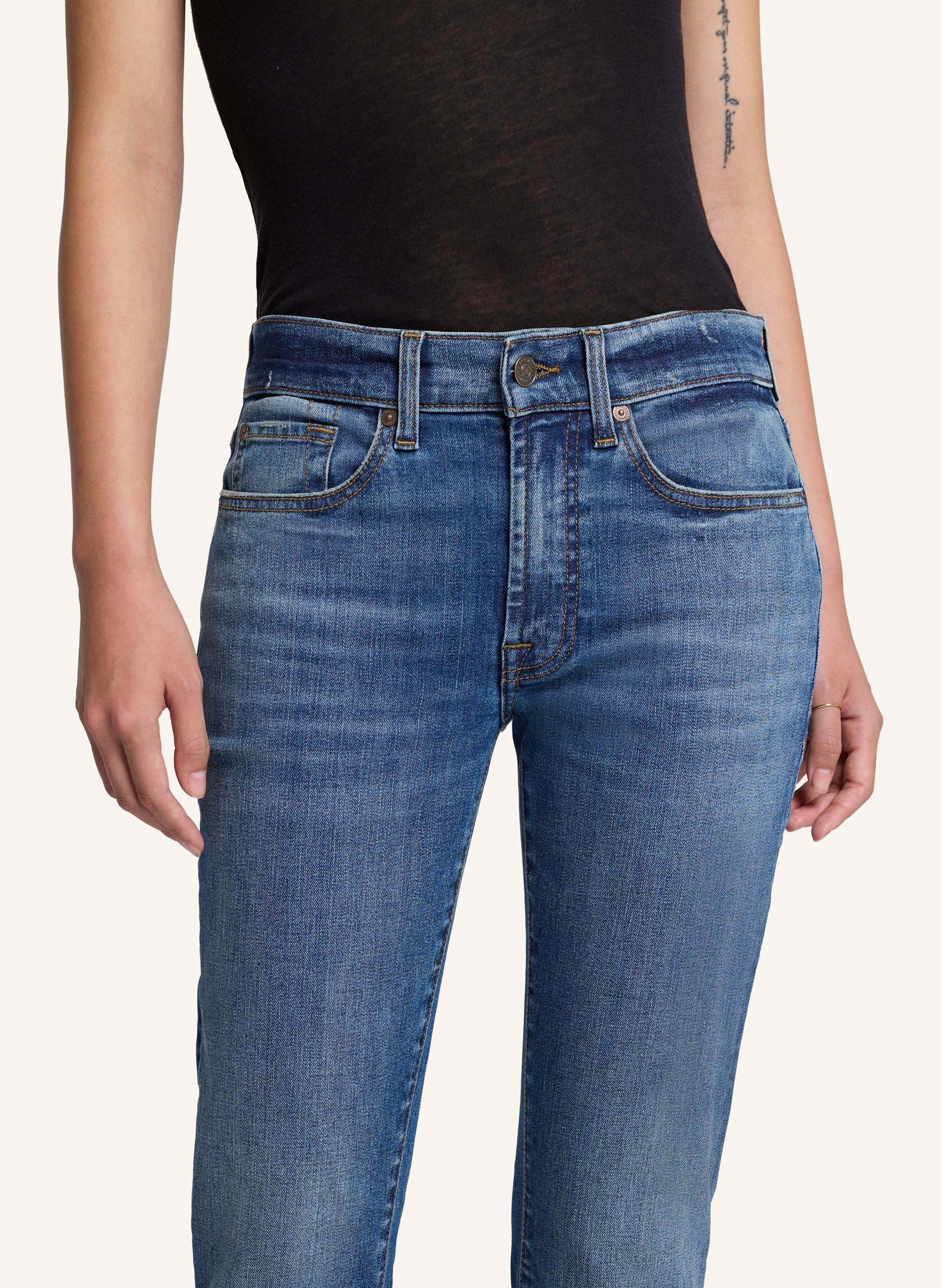 Thumbnail - 7 For All Mankind Jeans Relaxed Skinny Slim Fit blau