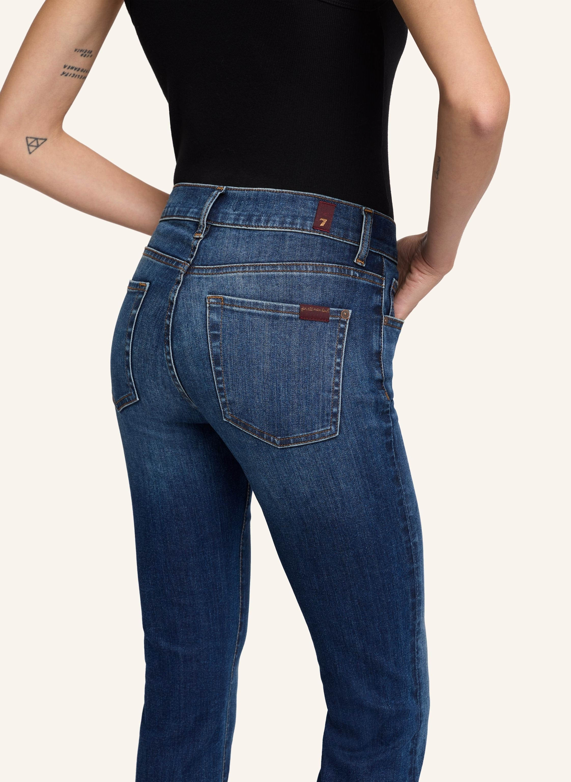 Thumbnail - 7 For All Mankind Jeans Bootcut Bootcut Fit blau