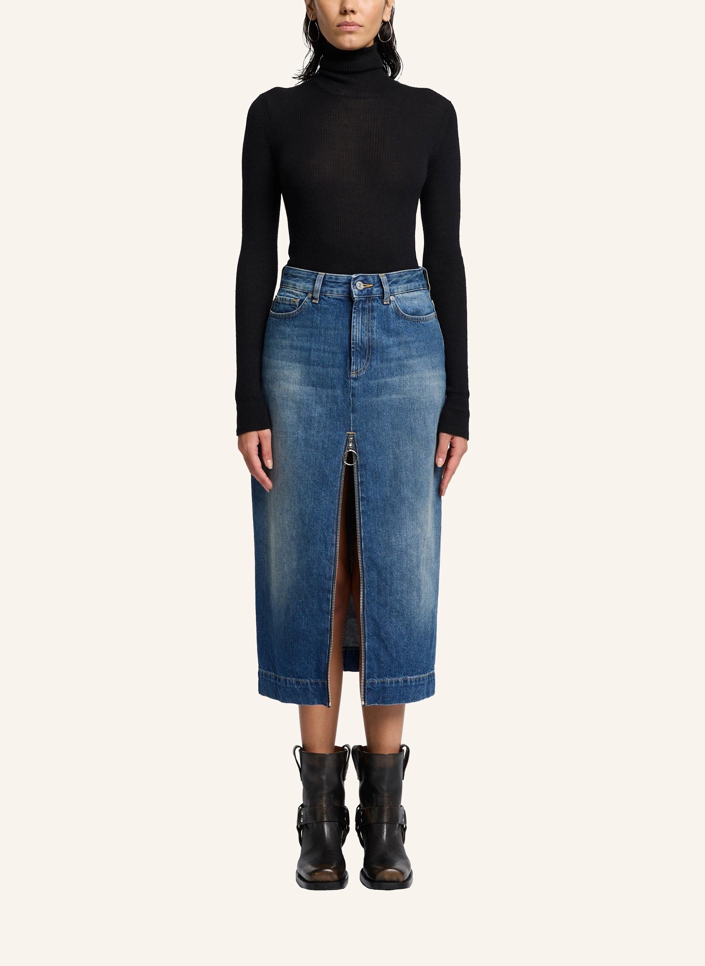Thumbnail - 7 For All Mankind Amber Skirt Jeansrock blau