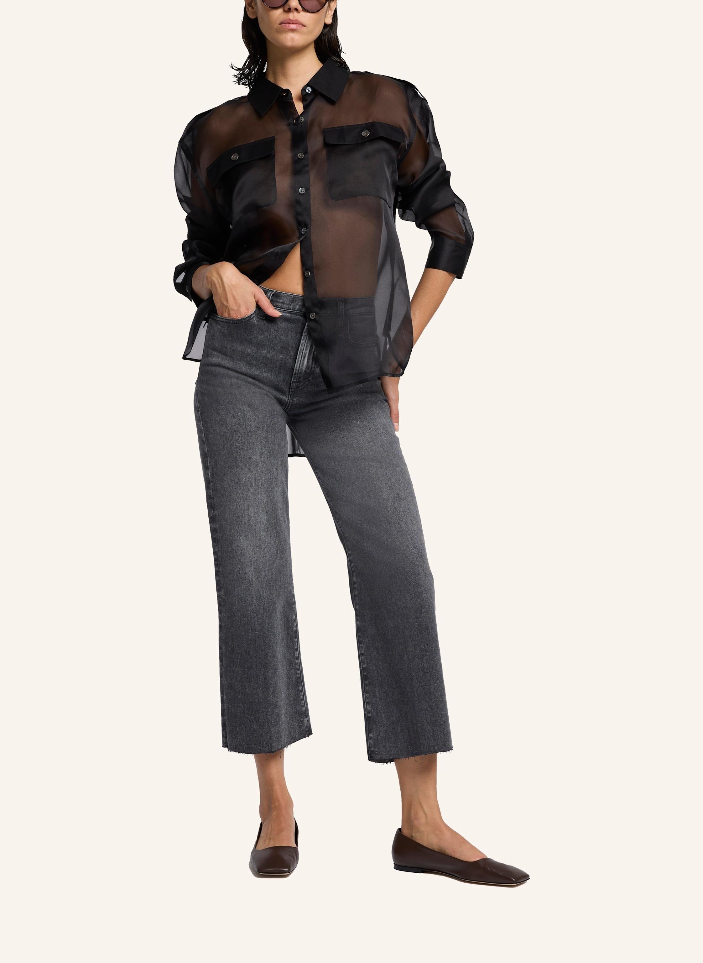 Thumbnail - 7 For All Mankind Jeans Cropped Alexa Straight Fit schwarz