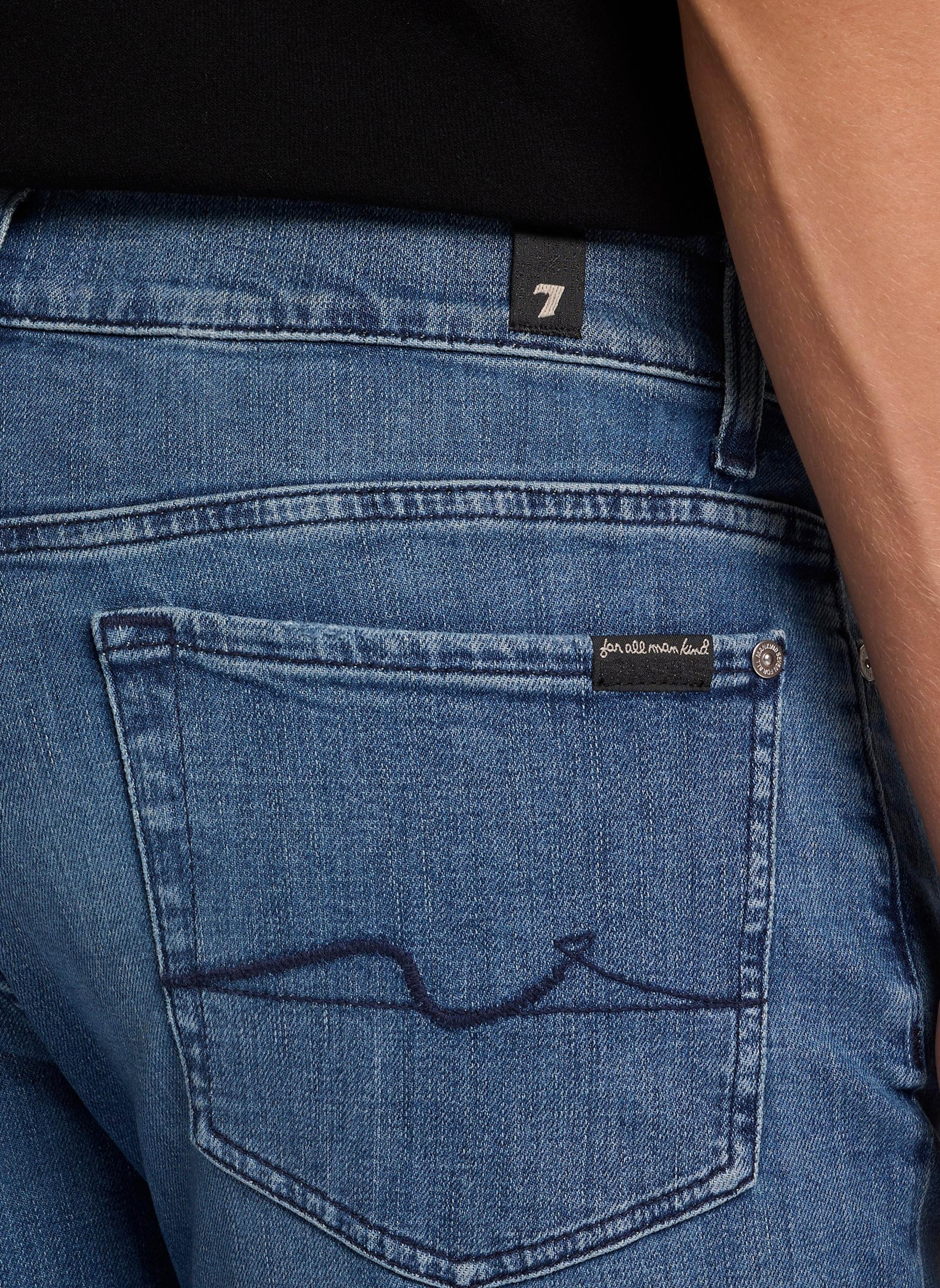 Thumbnail - 7 For All Mankind Jeans Paxtyn Skinny Fit blau