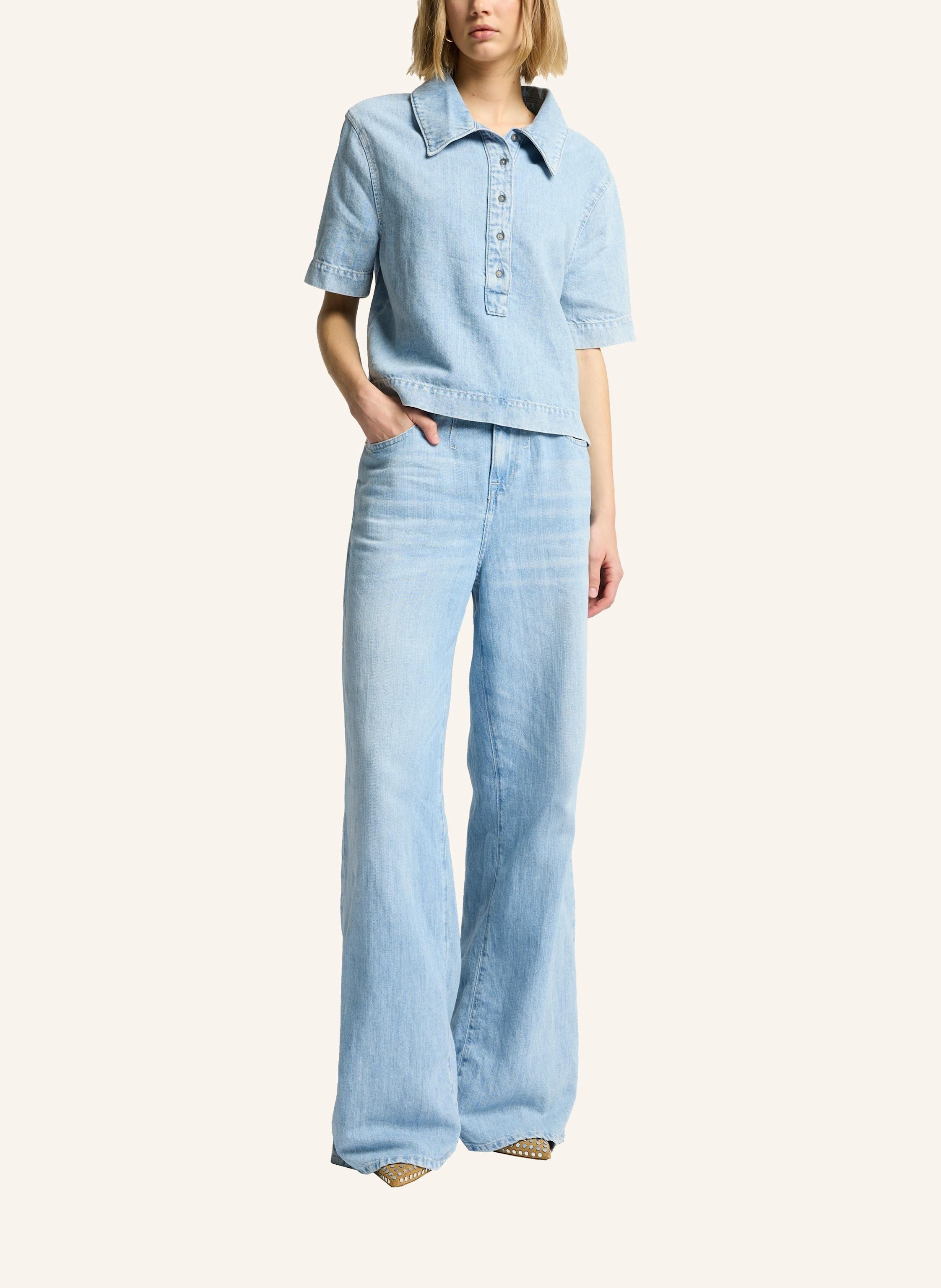 Thumbnail - 7 For All Mankind Denim Polo blau