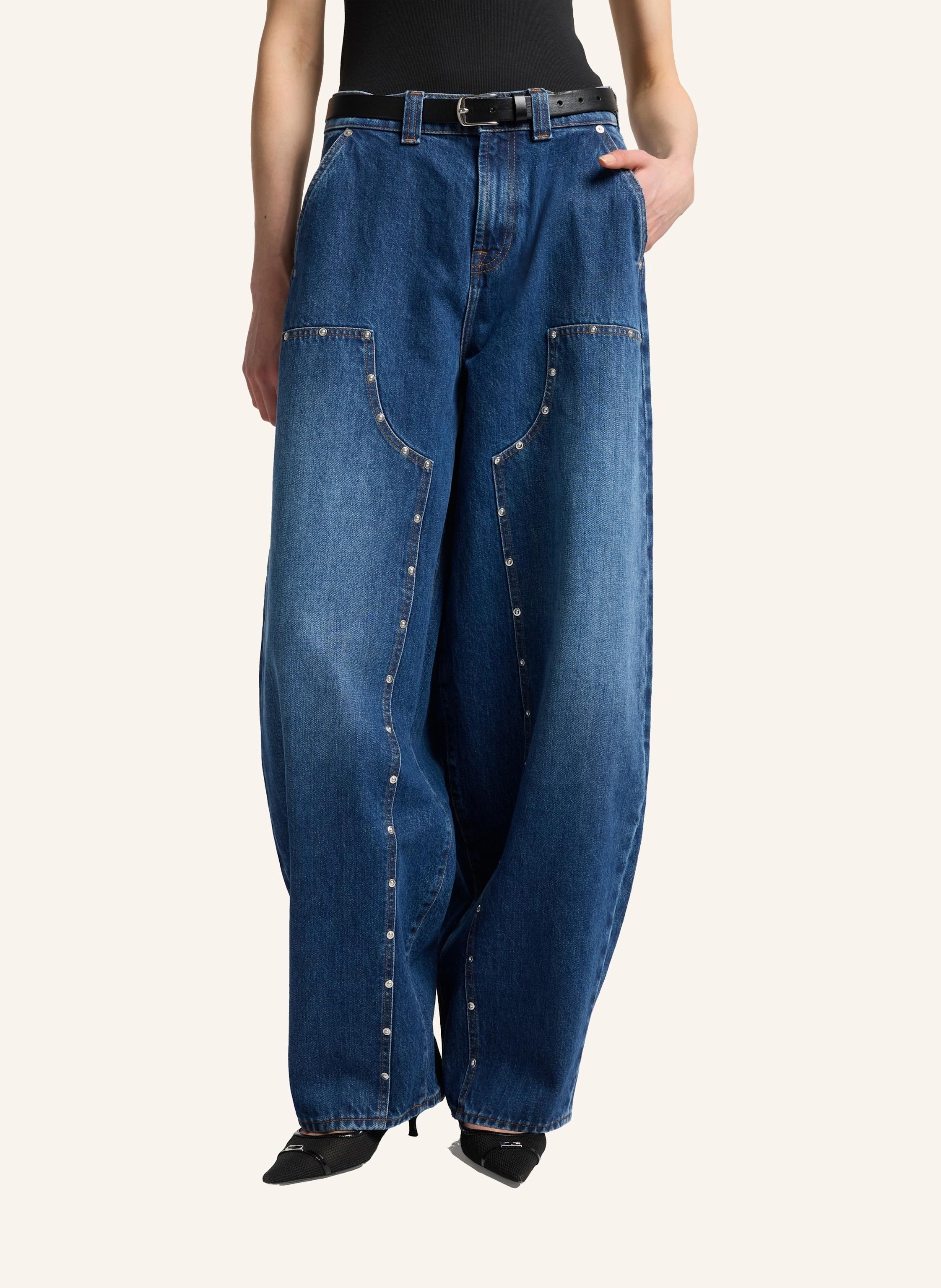 Thumbnail - 7 For All Mankind Jeans Balloon Wide Leg Fit blau