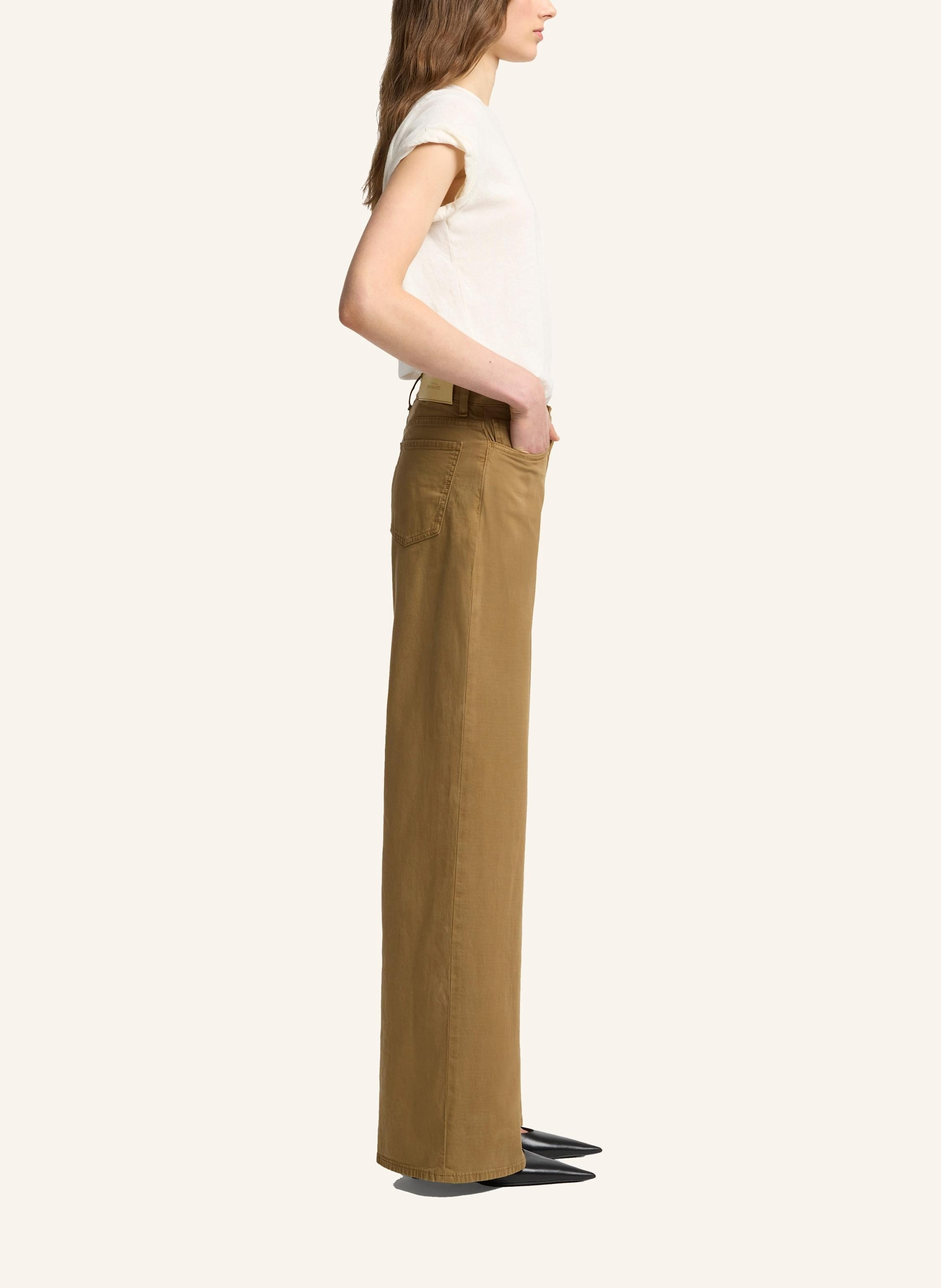 Thumbnail - 7 For All Mankind Wide Leg Jeans Lotta beige