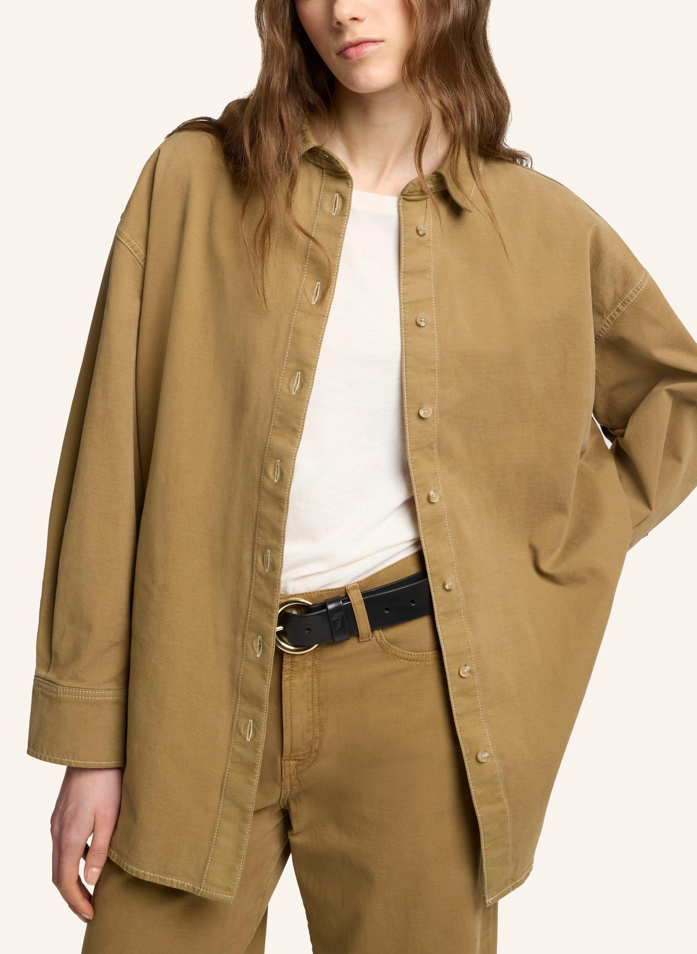 Thumbnail - 7 For All Mankind Overshirt Nina beige