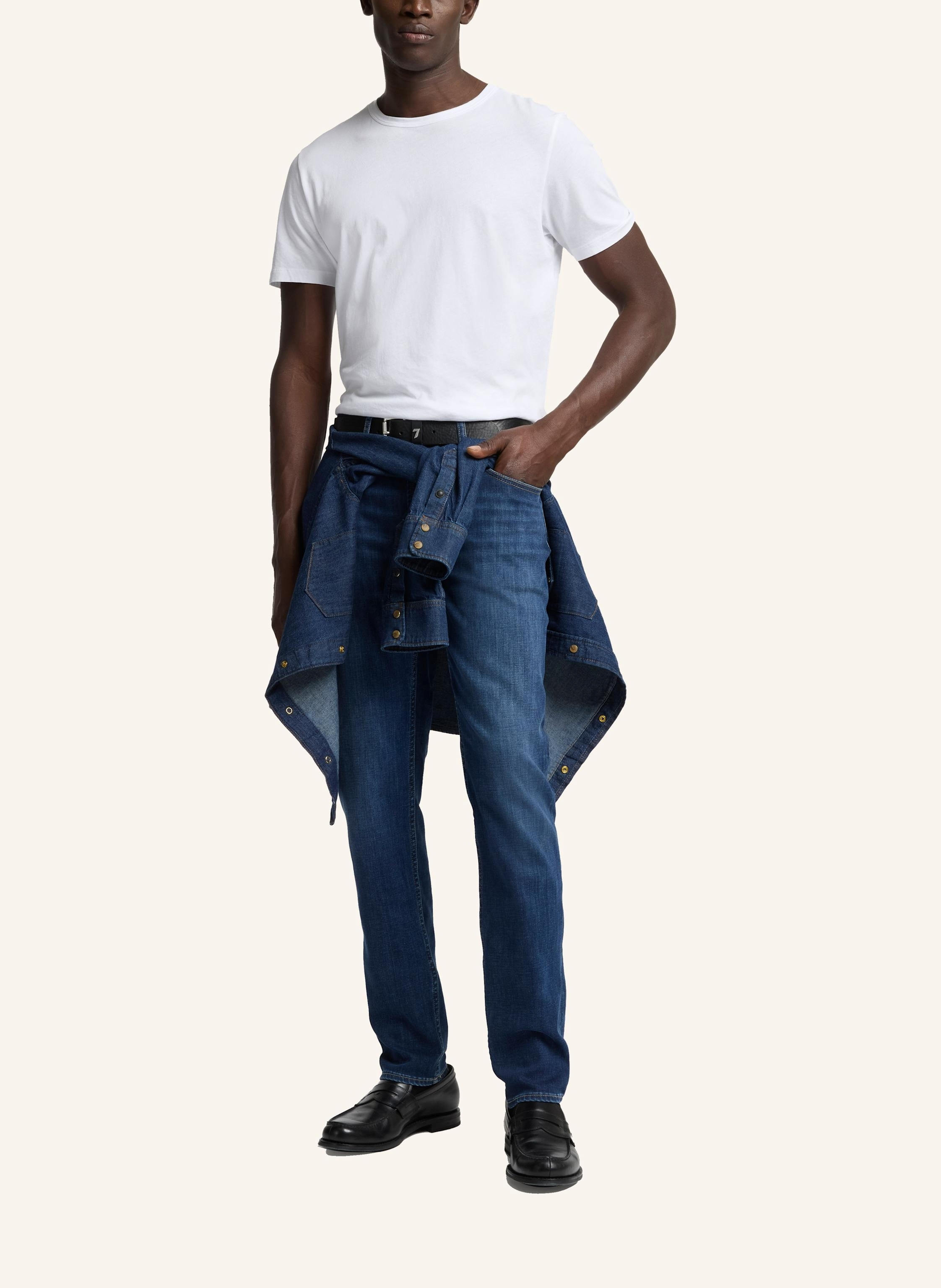 Thumbnail - 7 For All Mankind Jeans Slimmy Tapered Skinny Fit blau
