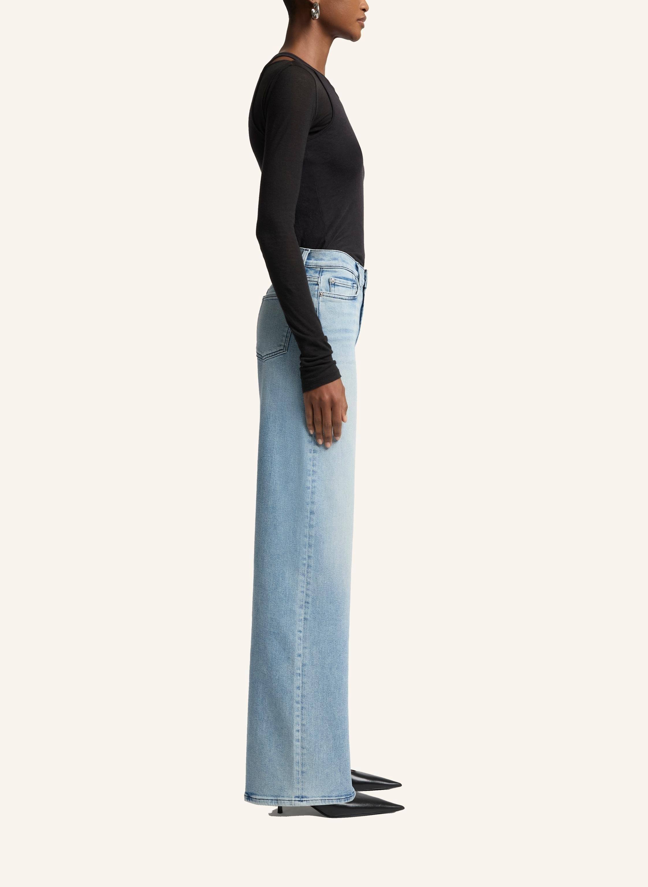 Thumbnail - 7 For All Mankind Jeans Lotta Wide Leg Fit blau
