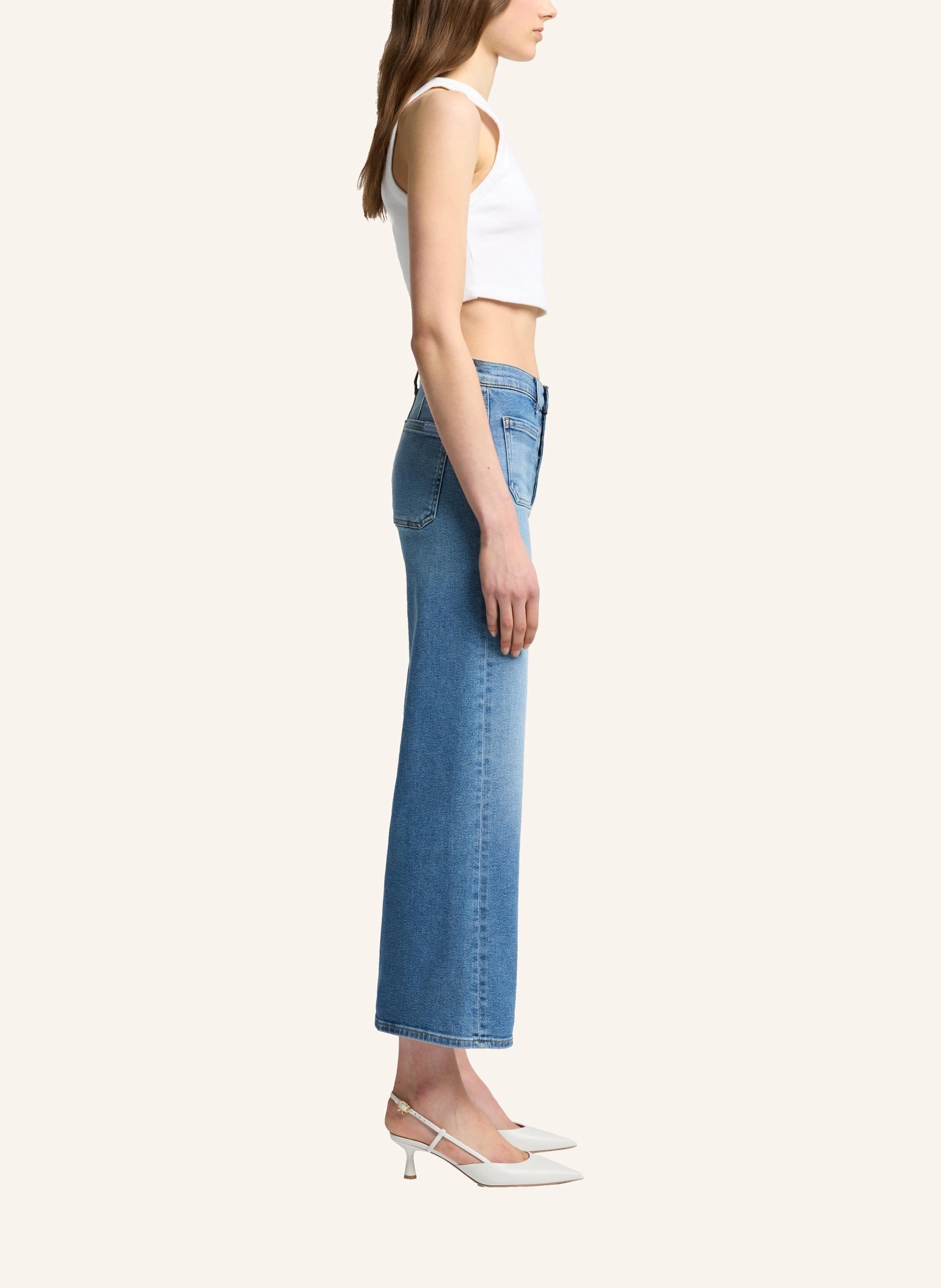 Thumbnail - 7 For All Mankind Jeans Ultra High Rise Cropped Jo Wide Leg Fit blau
