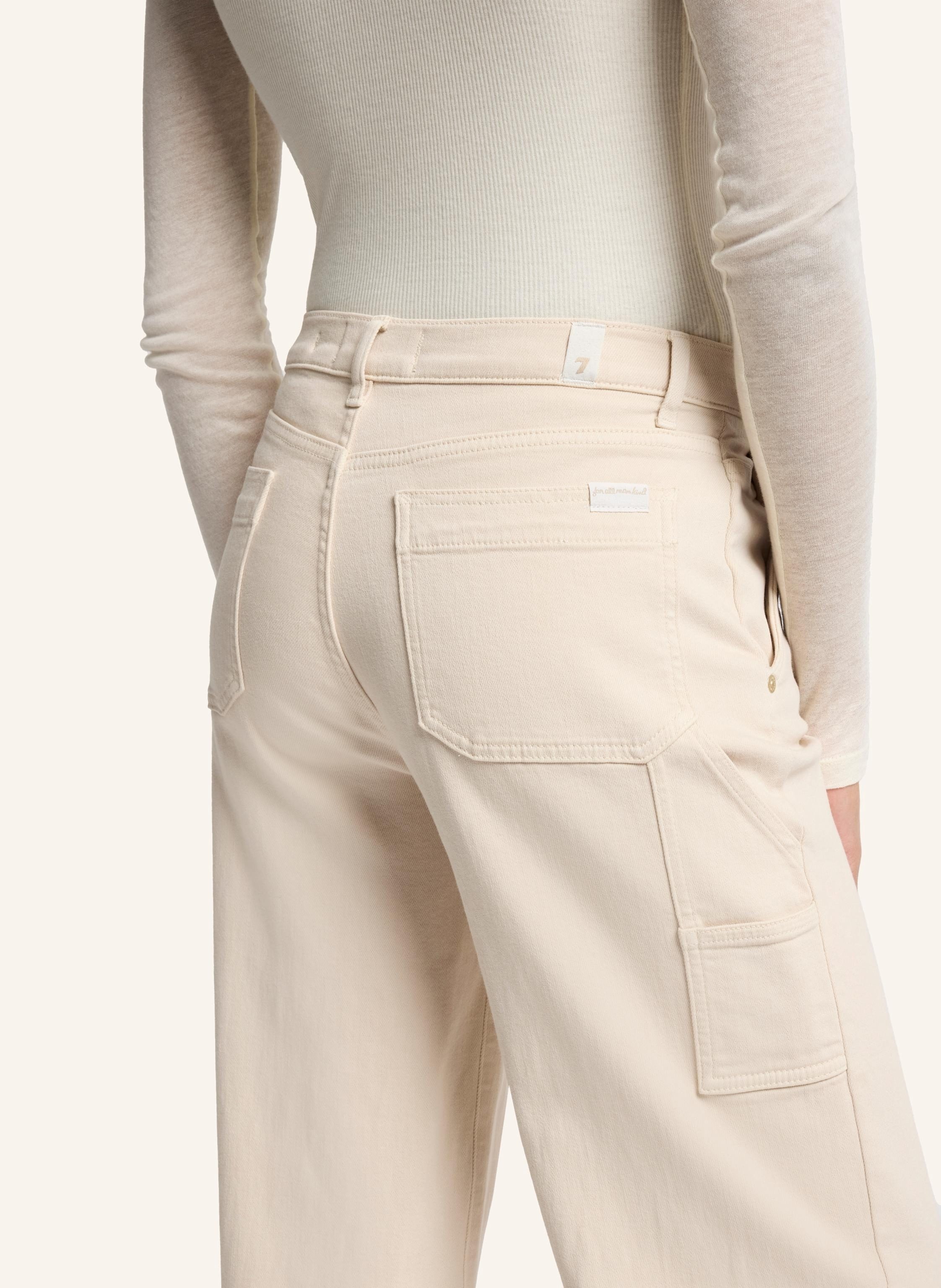 Thumbnail - 7 For All Mankind Pants Lotta Wide Leg Fit weiss