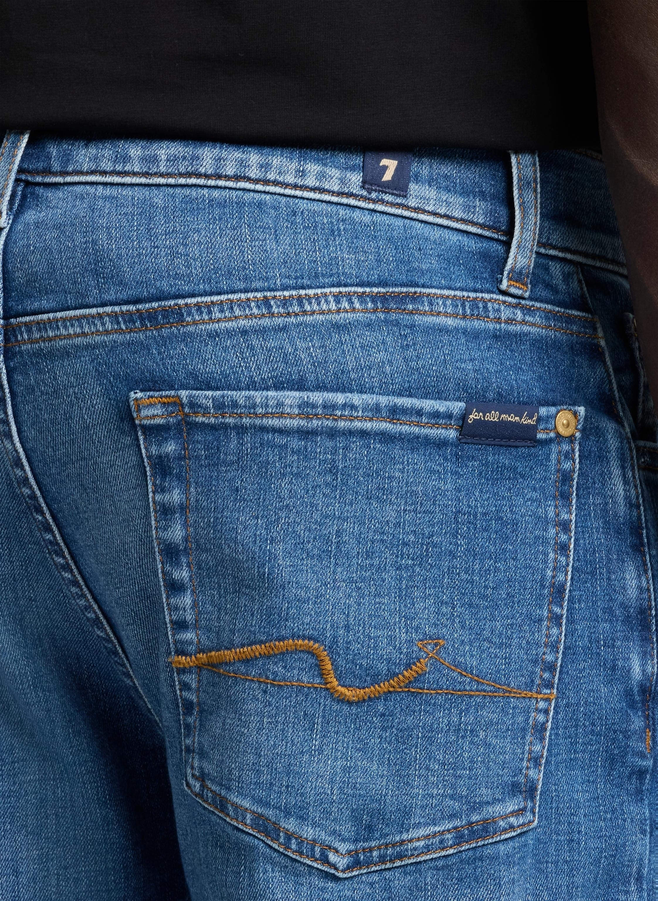 Thumbnail - 7 For All Mankind Jeans Slimmy Slim Fit blau