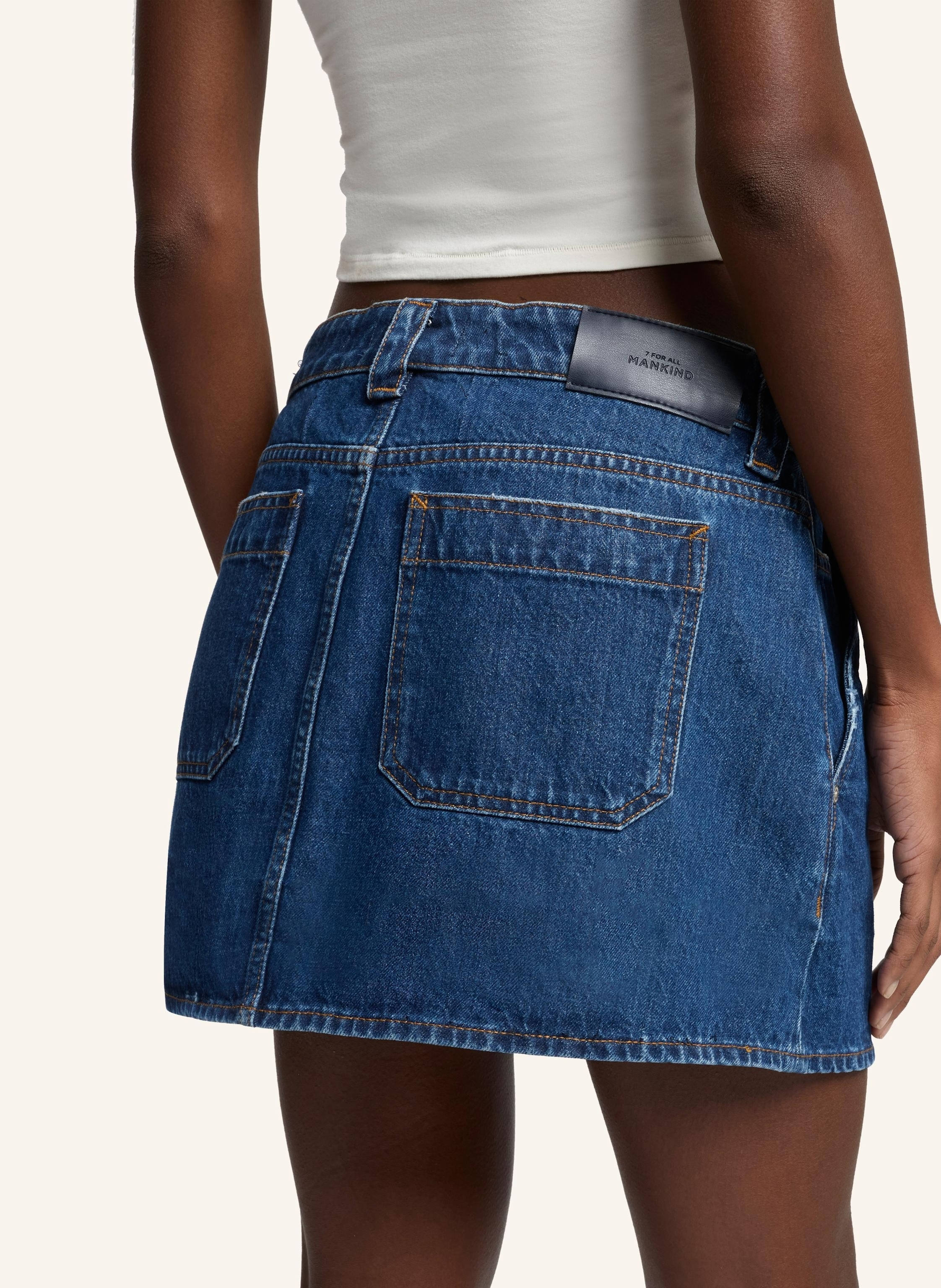 Thumbnail - 7 For All Mankind Skirt Milly blau