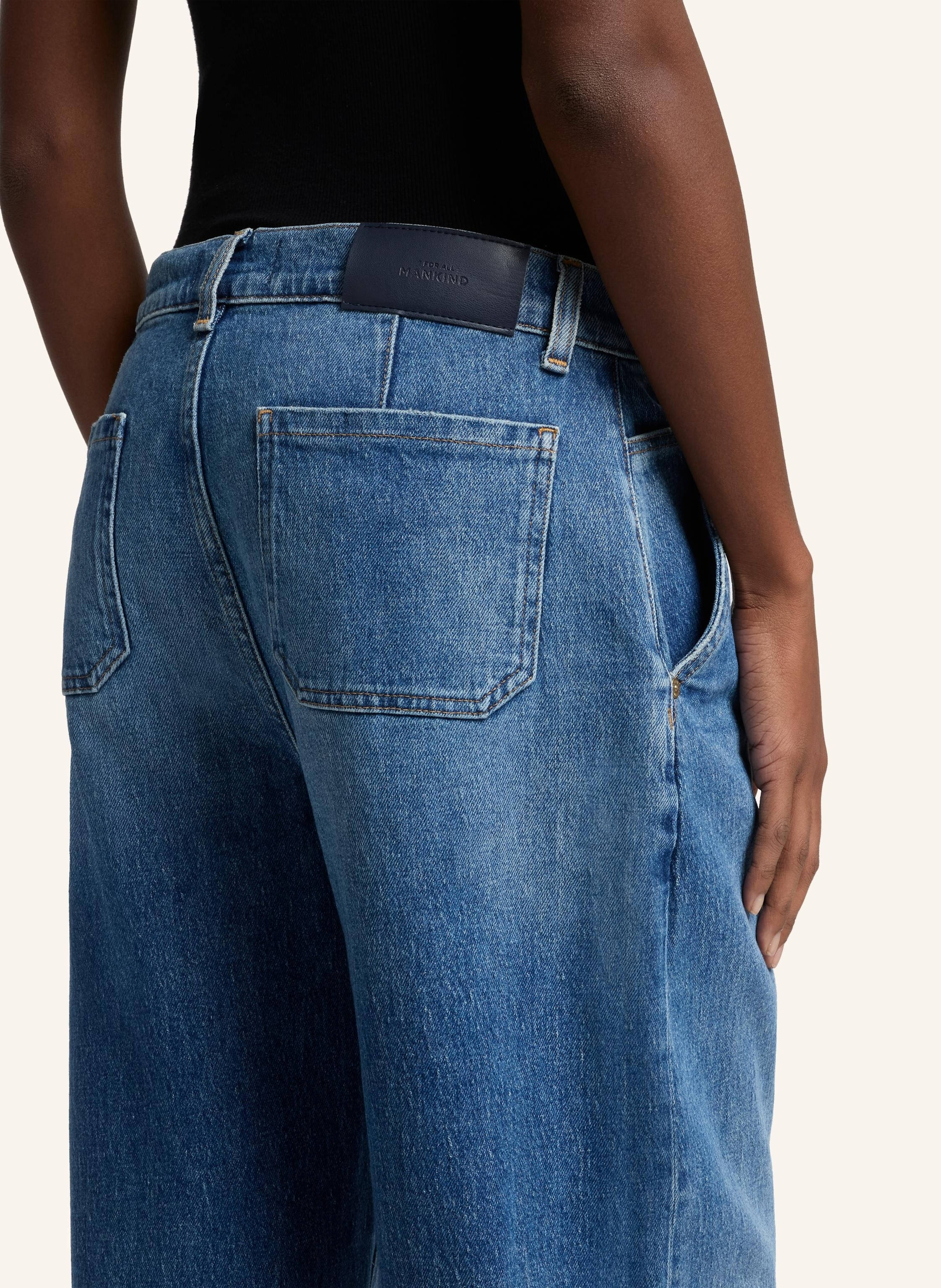 Thumbnail - 7 For All Mankind Pants Bonnie Wide Leg Fit blau