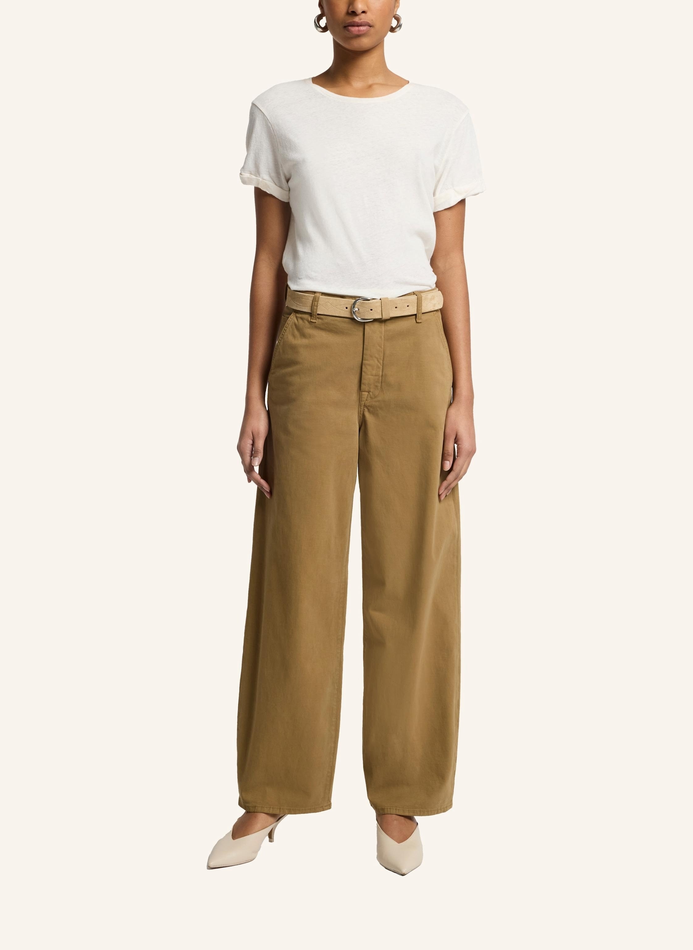 Thumbnail - 7 For All Mankind Pants Bonnie Wide Leg Fit beige