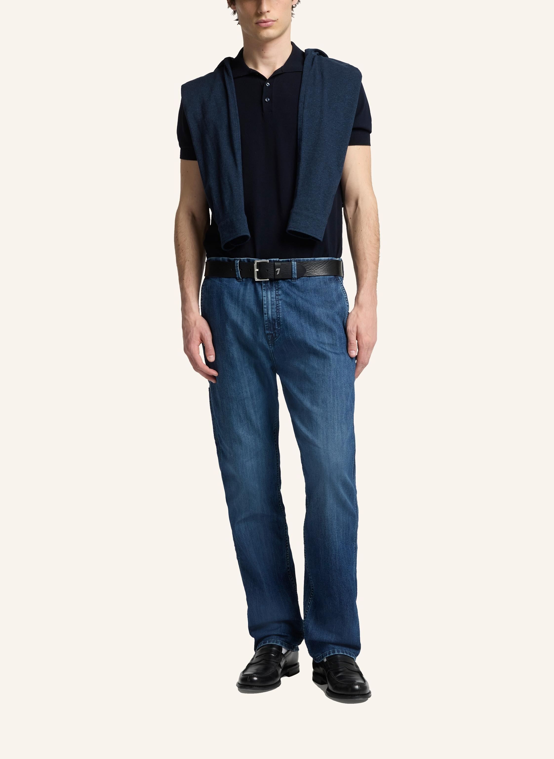 Thumbnail - 7 For All Mankind Chino Pant Carpenter Straight Fit blau