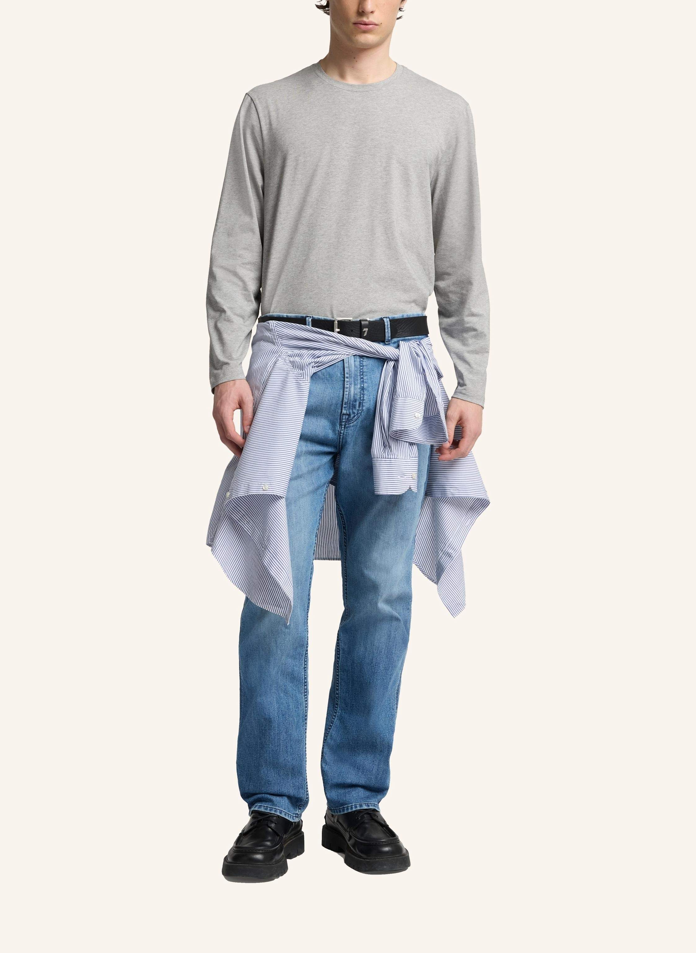 Thumbnail - 7 For All Mankind Chino Pant Carpenter Straight Fit blau