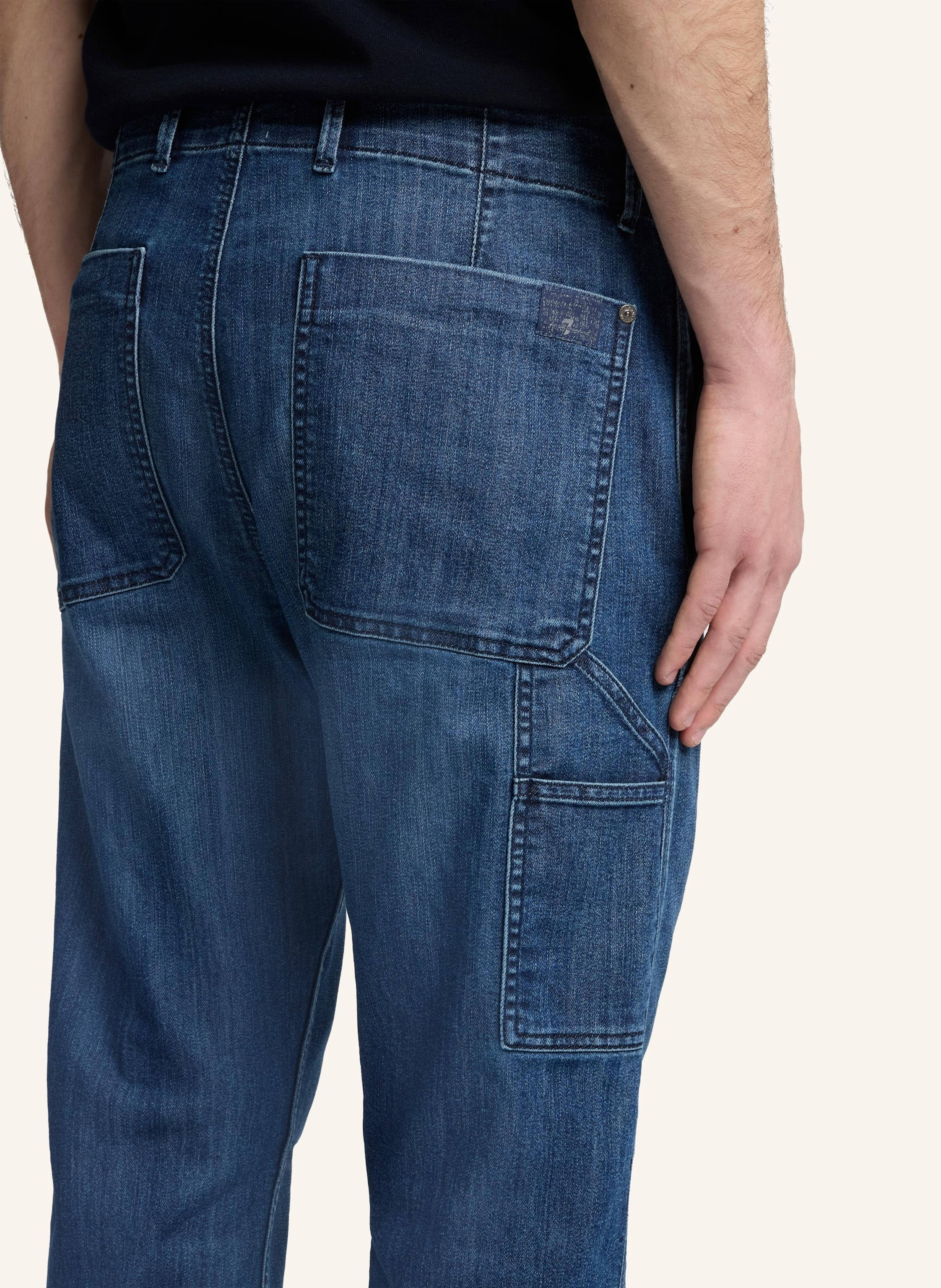 Thumbnail - 7 For All Mankind Chino Pant Carpenter Straight Fit blau