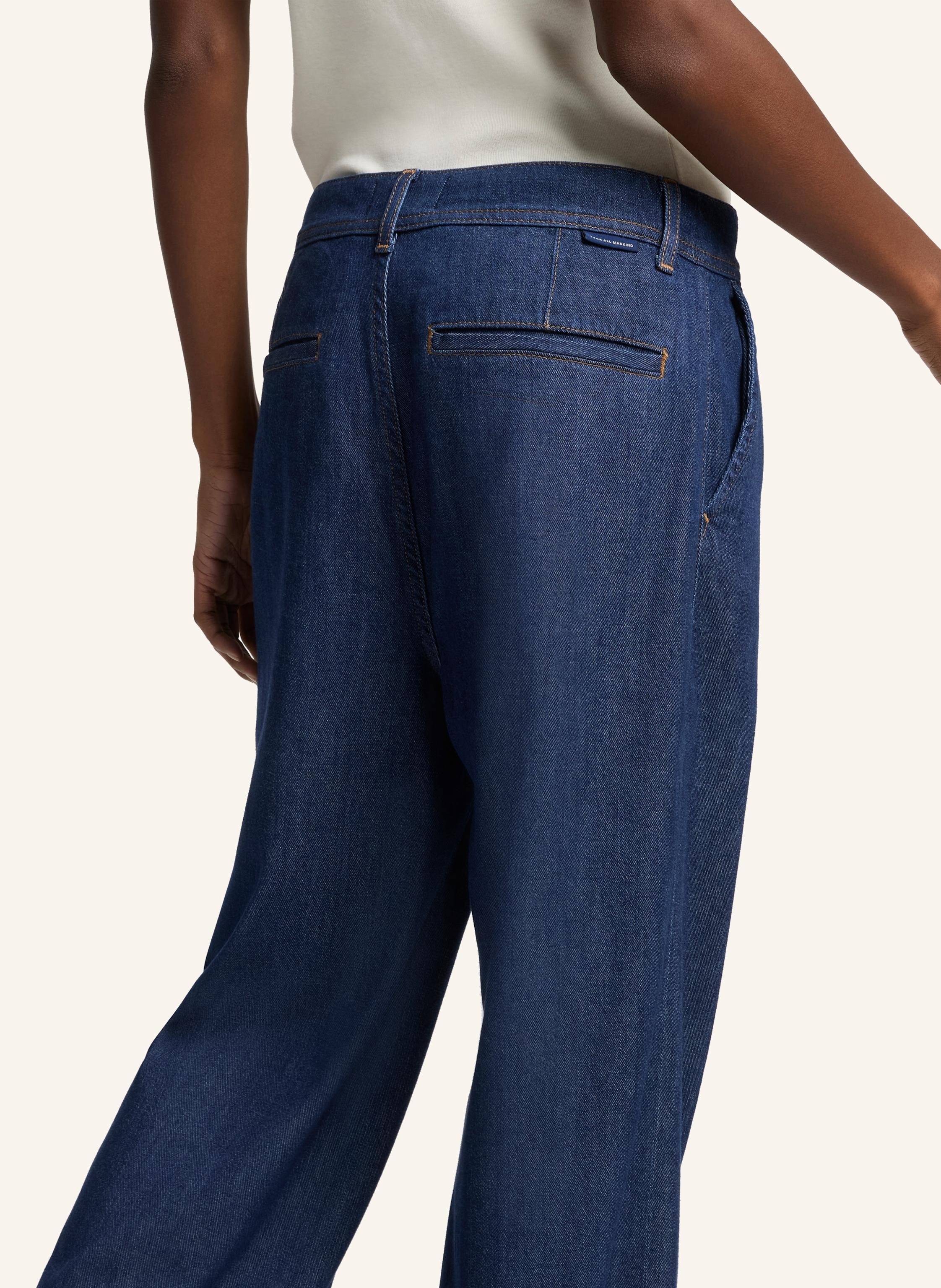 Thumbnail - 7 For All Mankind Pants Pleated Wide Leg Fit blau