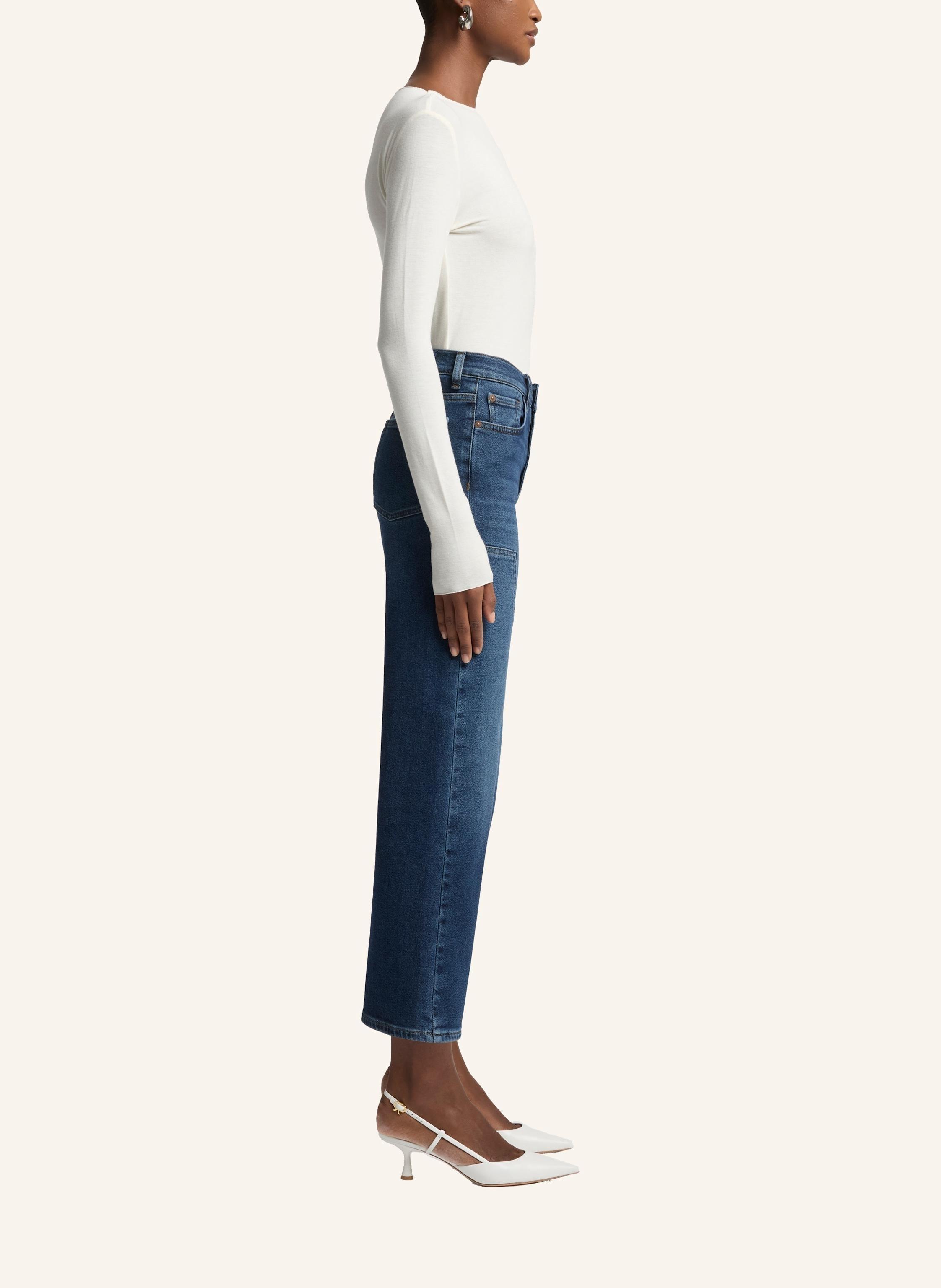 Thumbnail - 7 For All Mankind Jeans Cropped Alexa Straight Fit blau