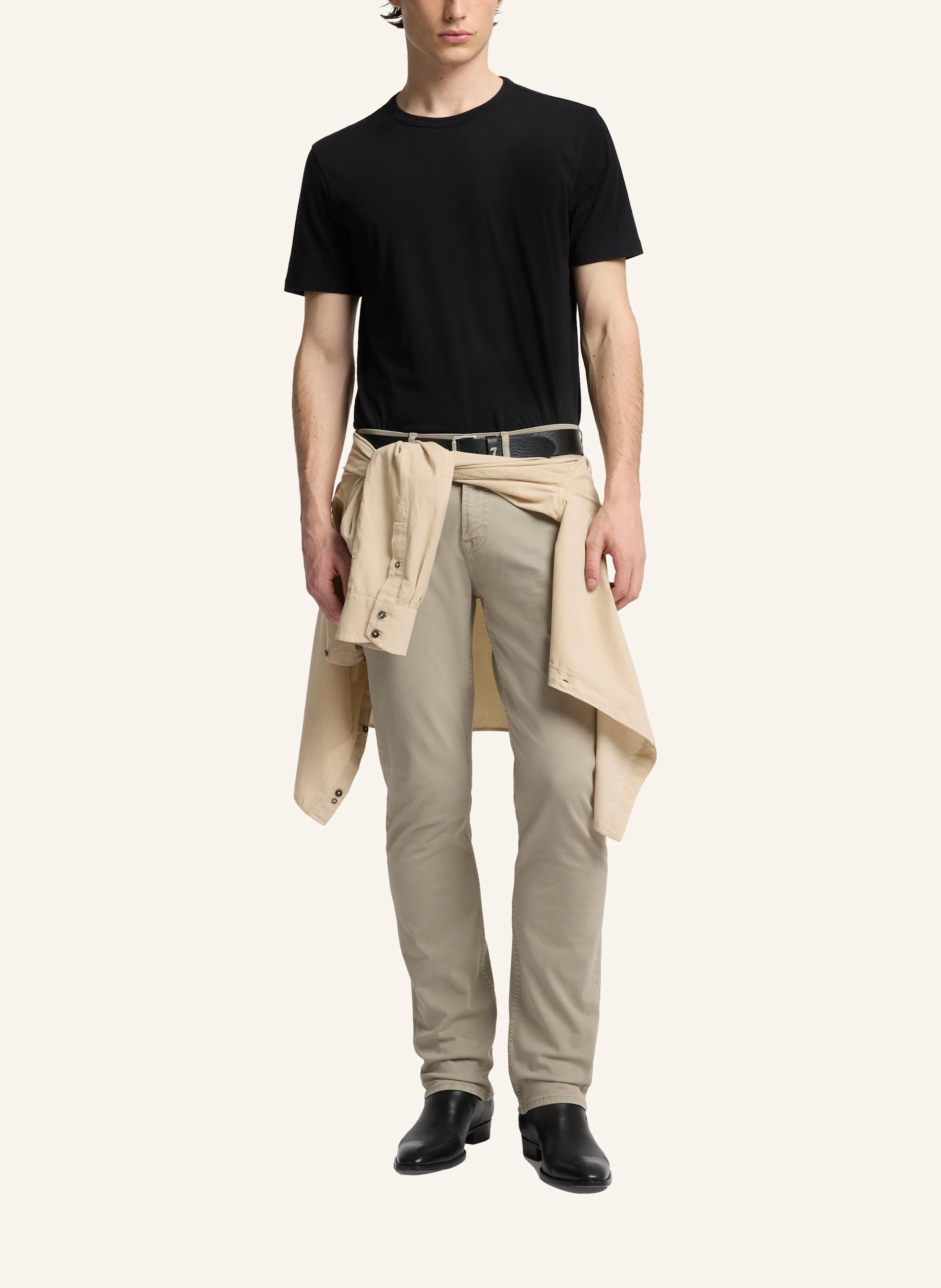 Thumbnail - 7 For All Mankind Jeans The Straight Straight Fit beige