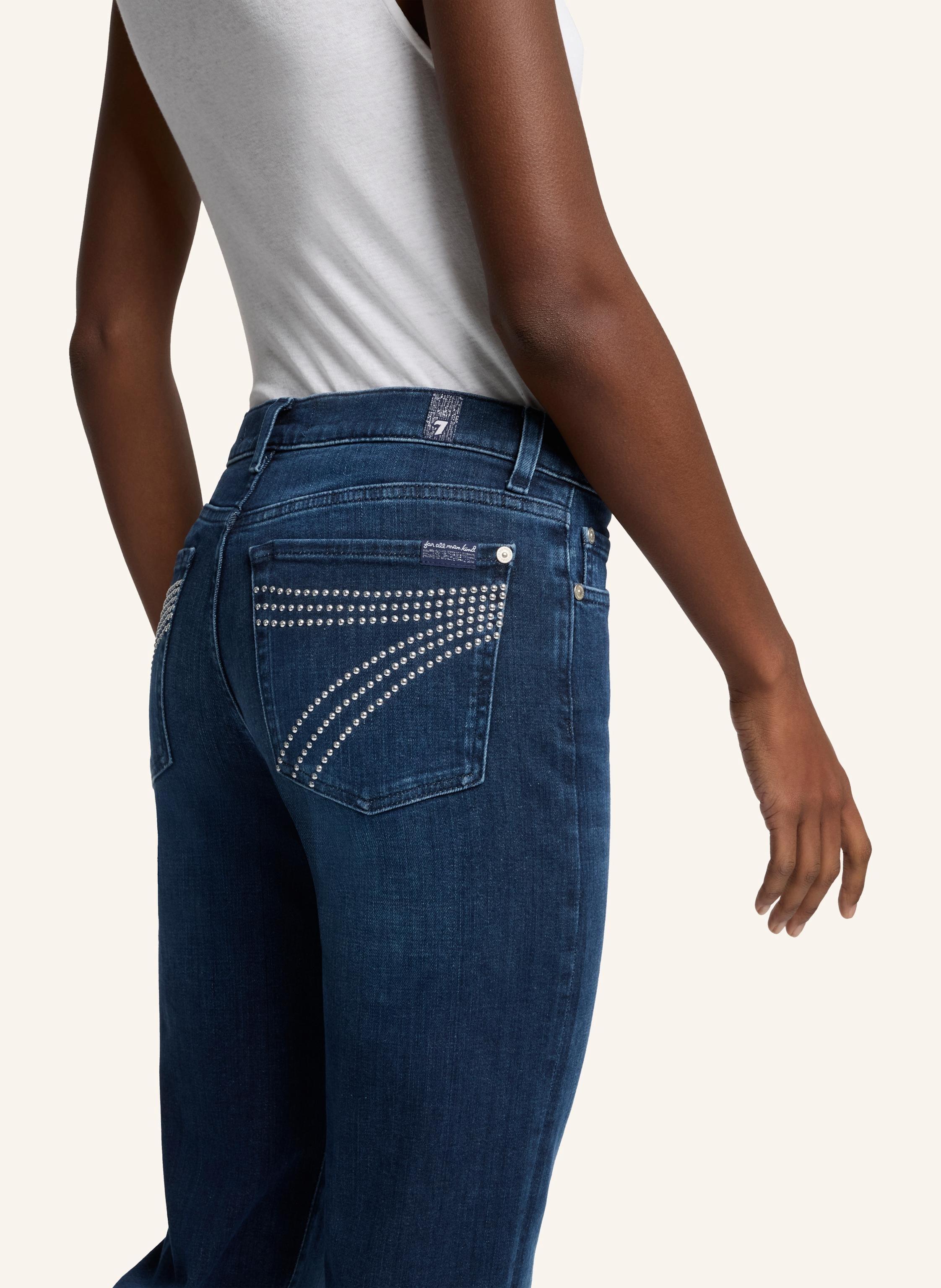 Thumbnail - 7 For All Mankind Jeans Dojo Flare Fit blau