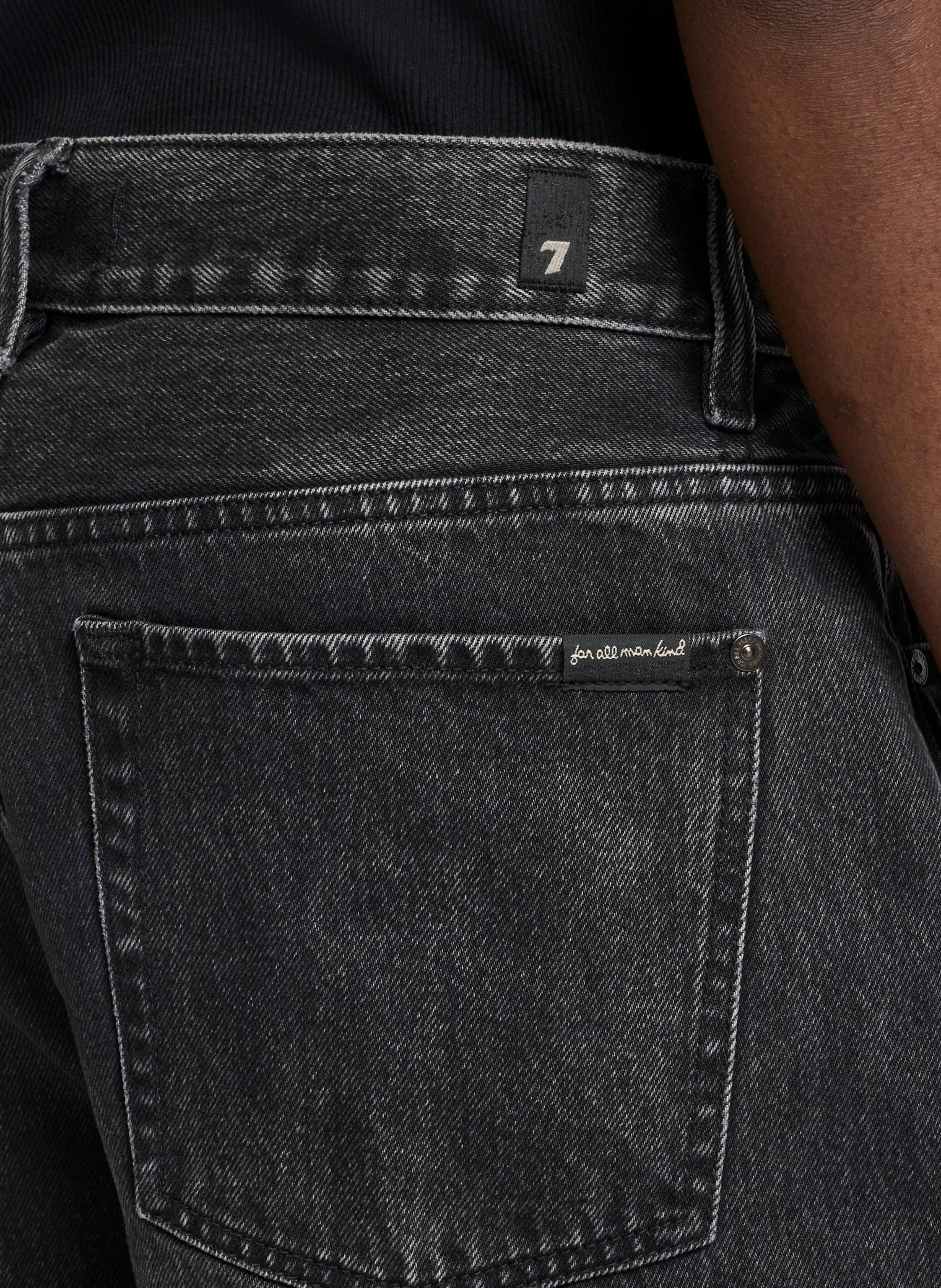 Thumbnail - 7 For All Mankind Jeansshorts Wide Leg schwarz