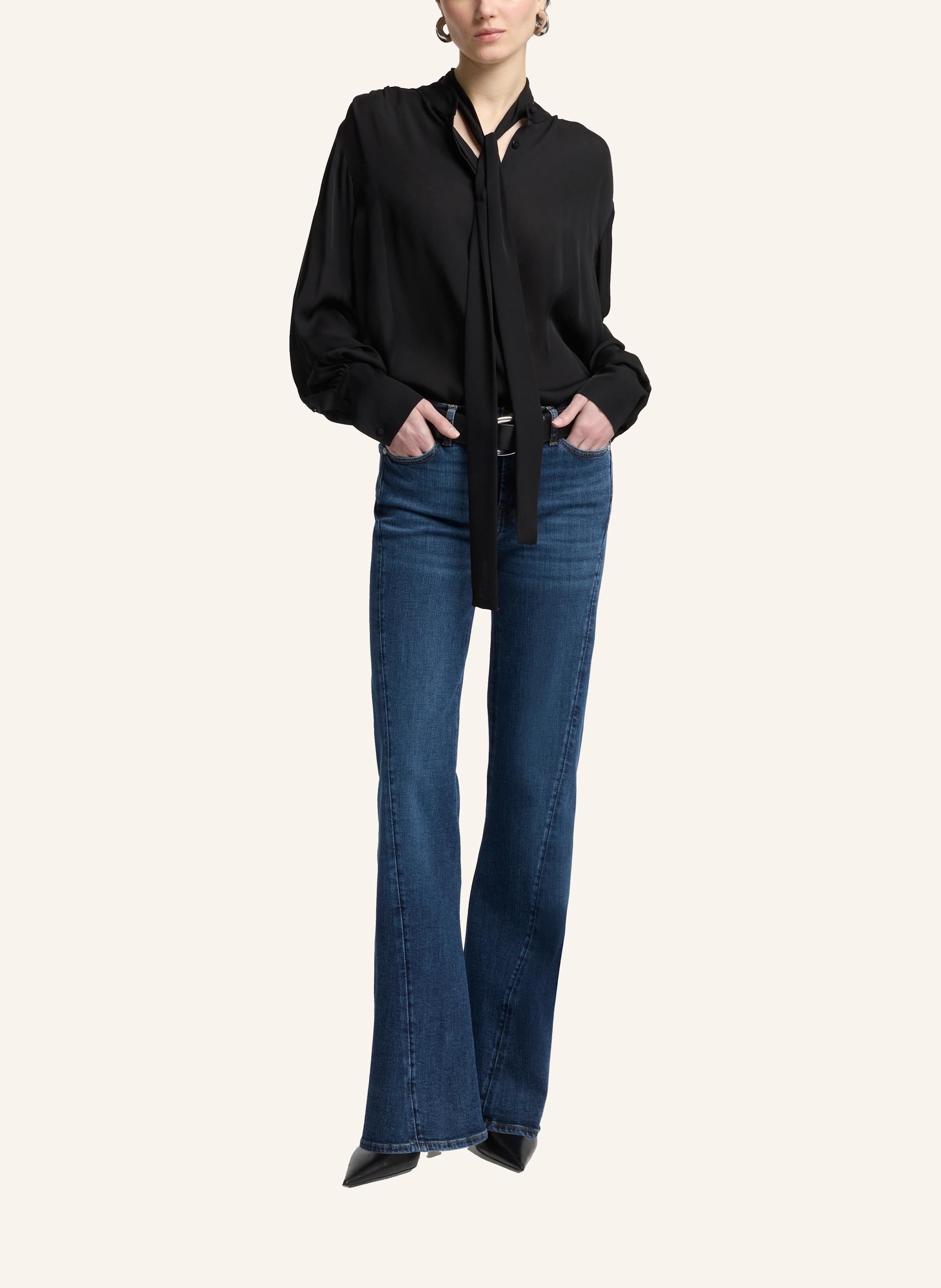 Thumbnail - 7 For All Mankind Jeans Dojo Tailorless Flare Fit blau