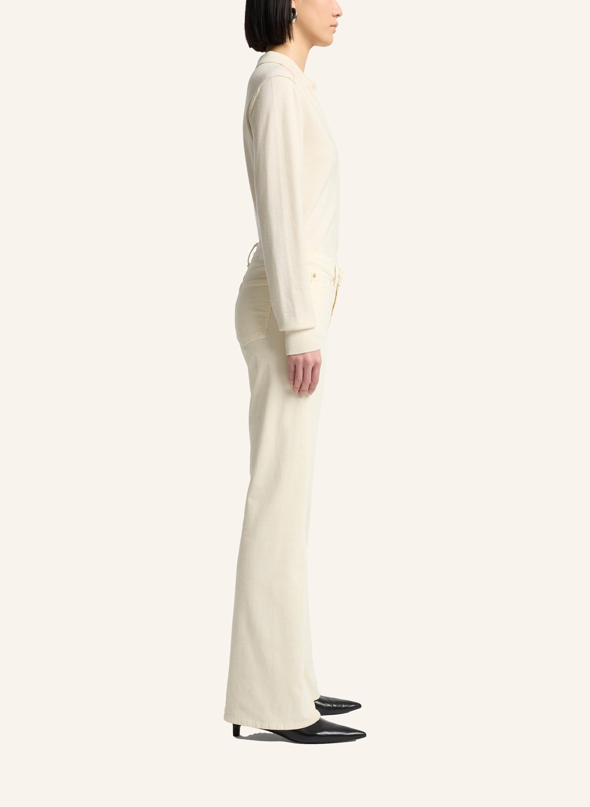 Thumbnail - 7 For All Mankind Chino Pants Twisted Dojo Tailorless Flare Fit weiss