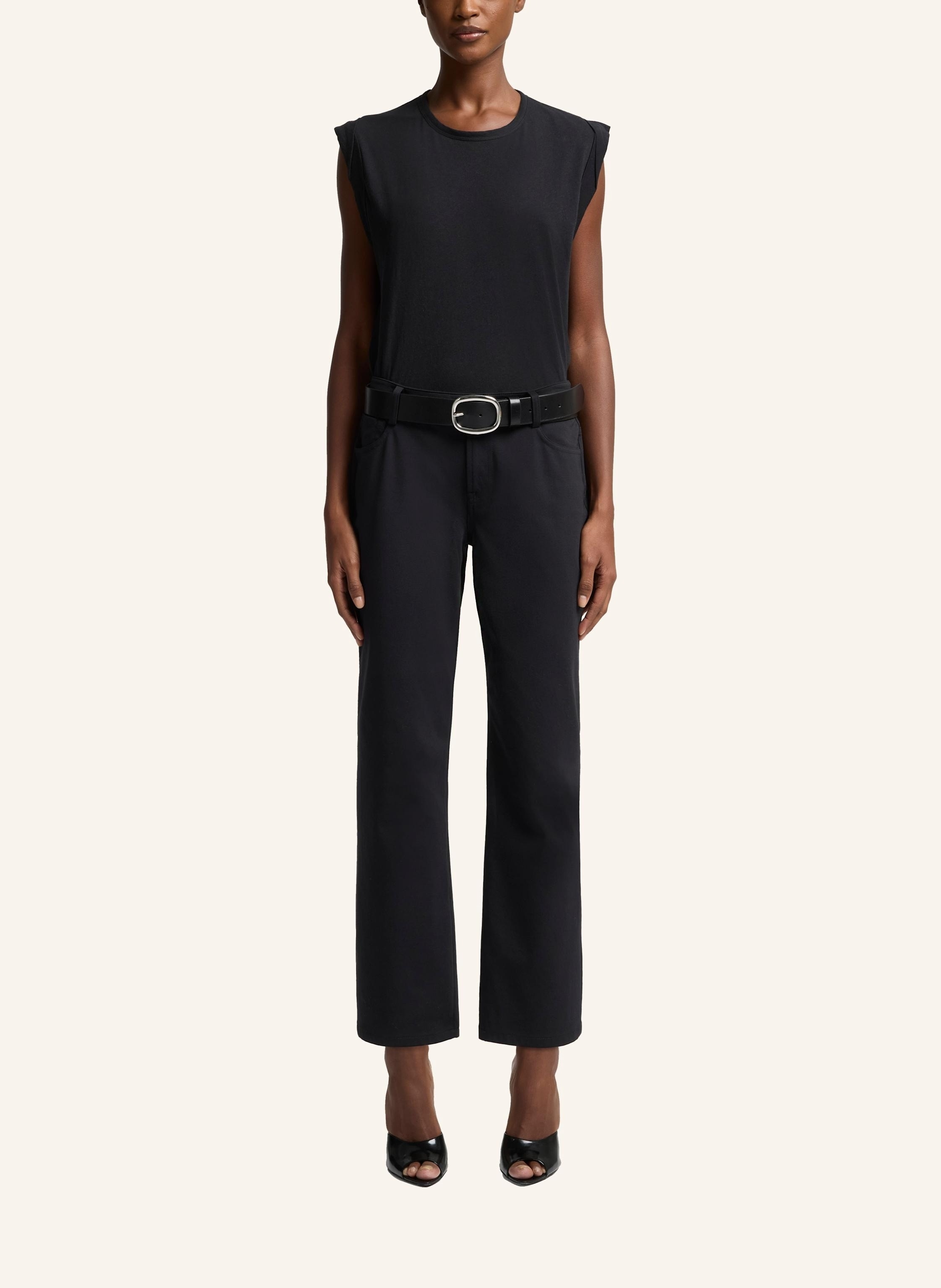 Thumbnail - 7 For All Mankind Jeans Calie Straight Ankle Straight Fit schwarz