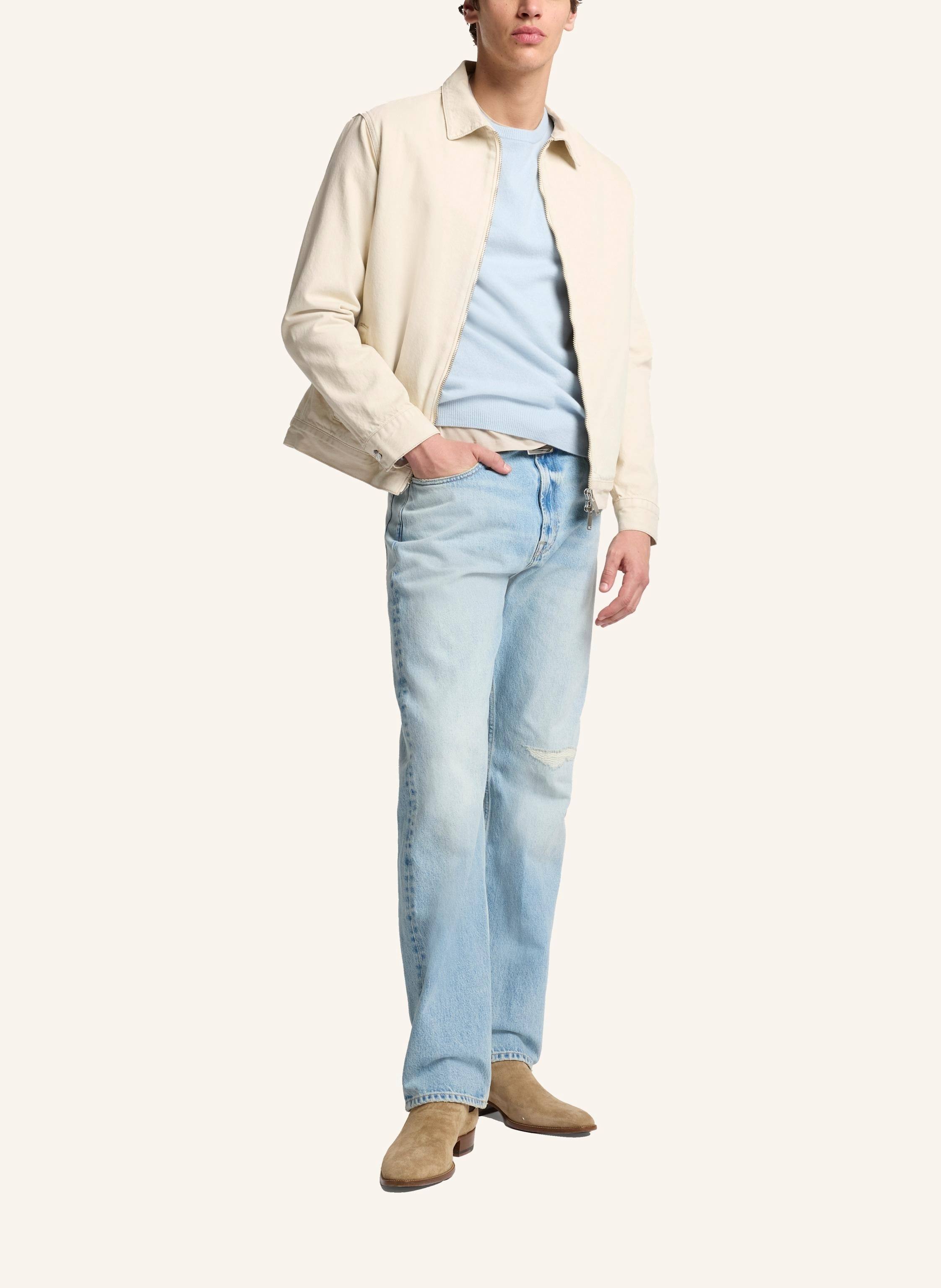 Thumbnail - 7 For All Mankind Jacket Padded Harrington beige