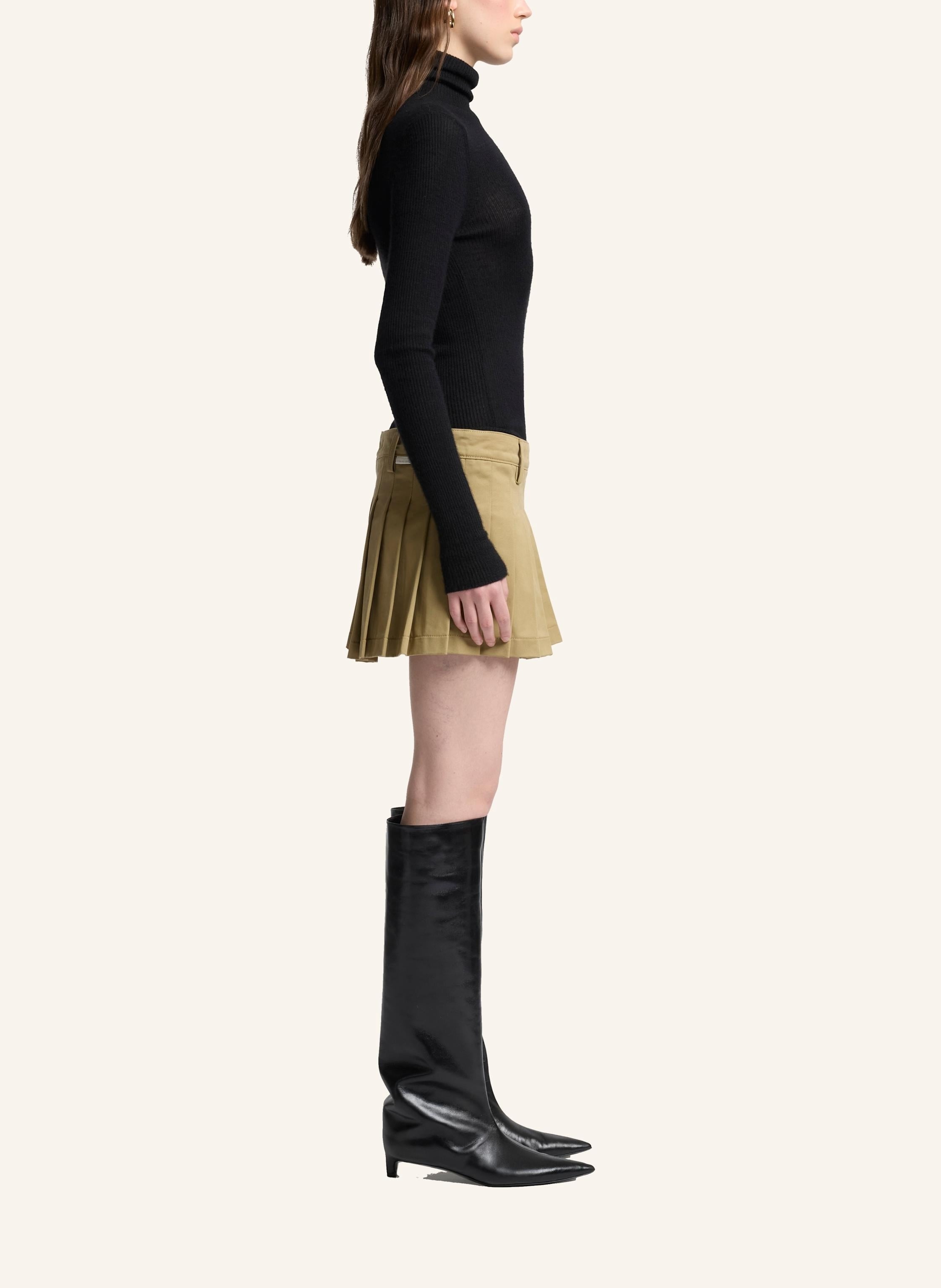 Thumbnail - 7 For All Mankind Skirt Pleated Midi beige