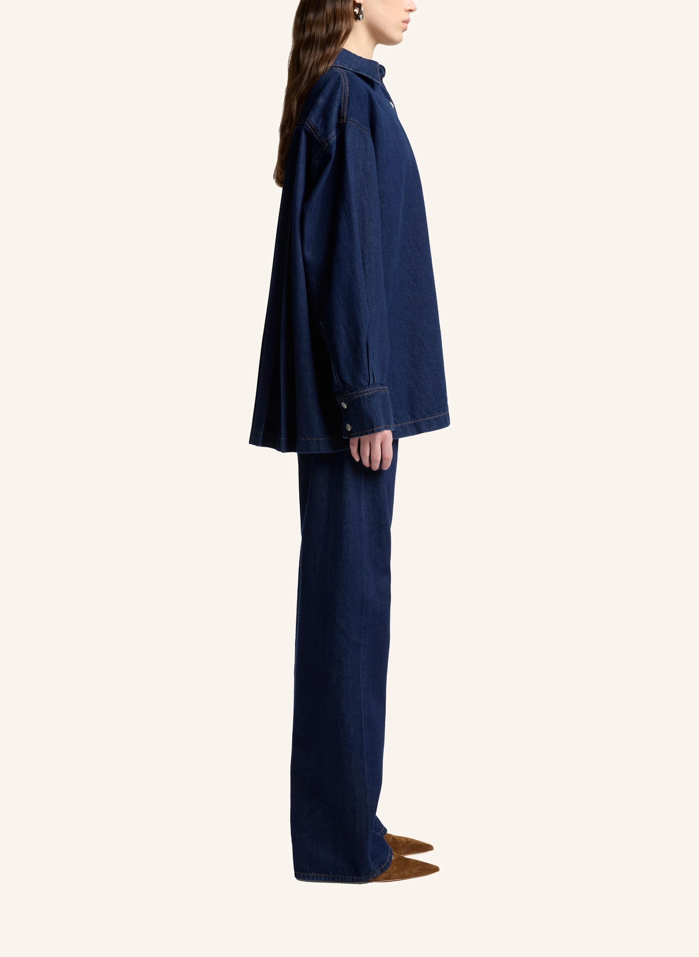 Thumbnail - 7 For All Mankind Overshirt Pleated blau