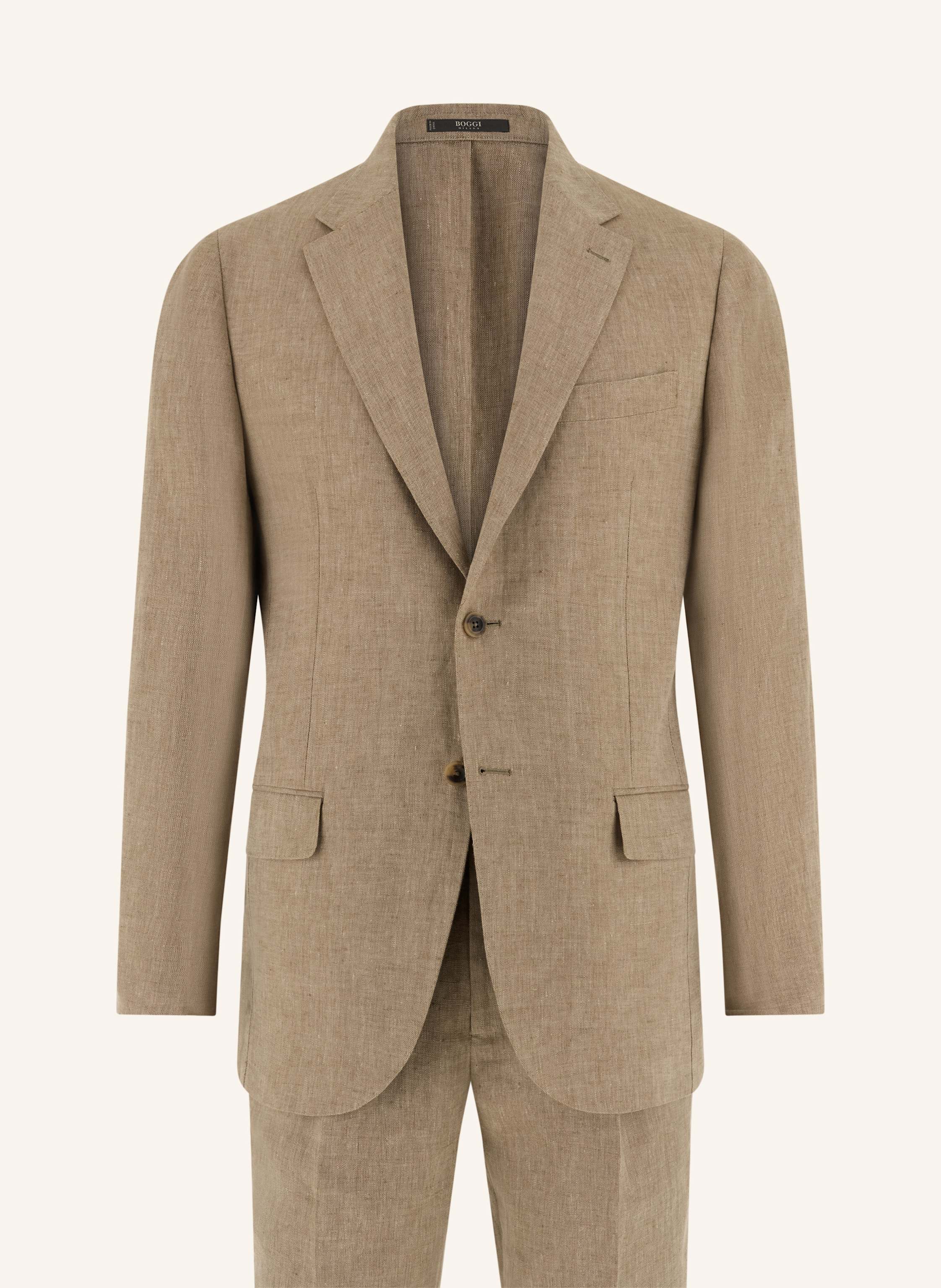 Boggi Milano Anzug Regular Fit beige