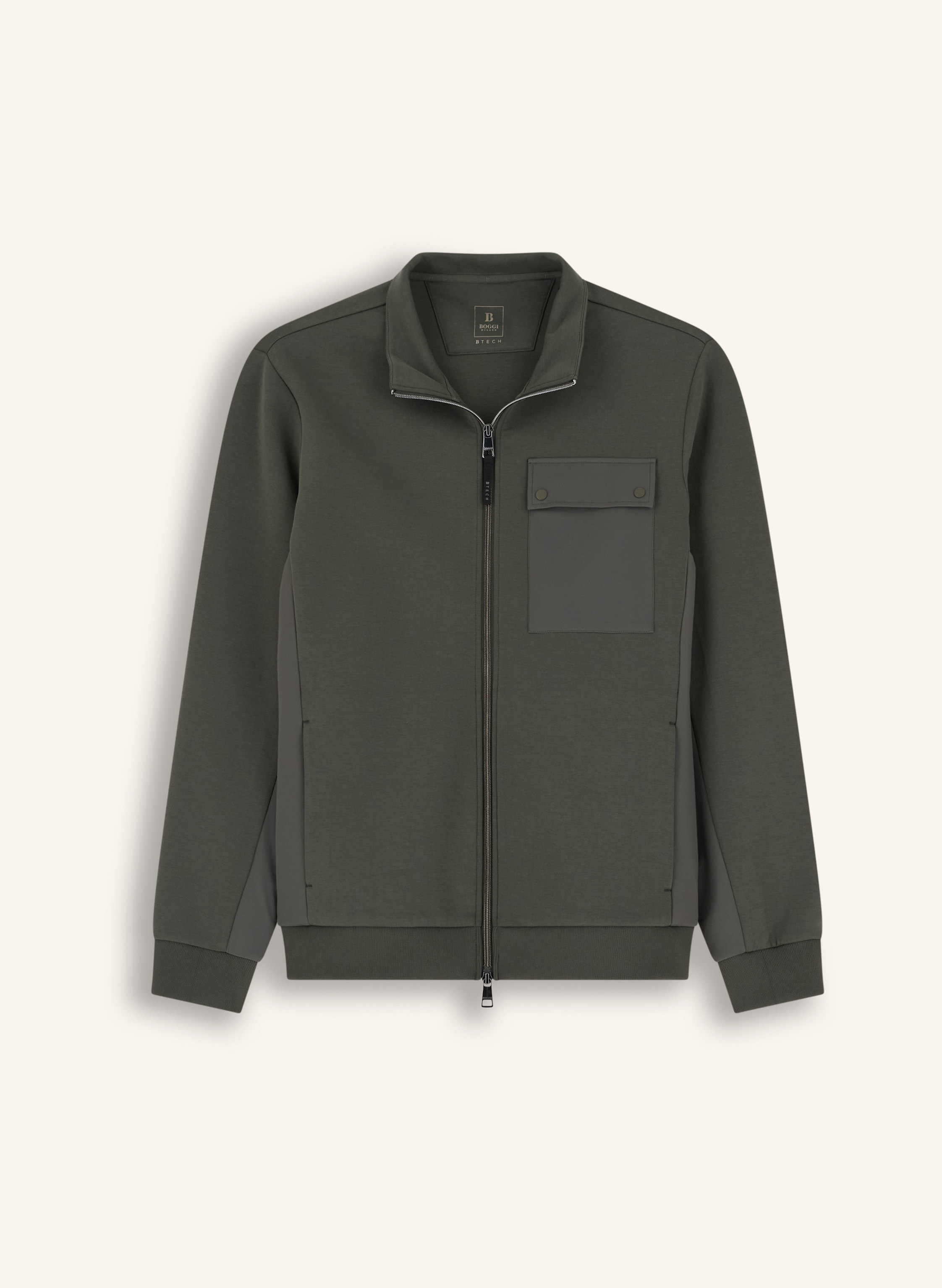 Boggi Milano Sweatjacke gruen
