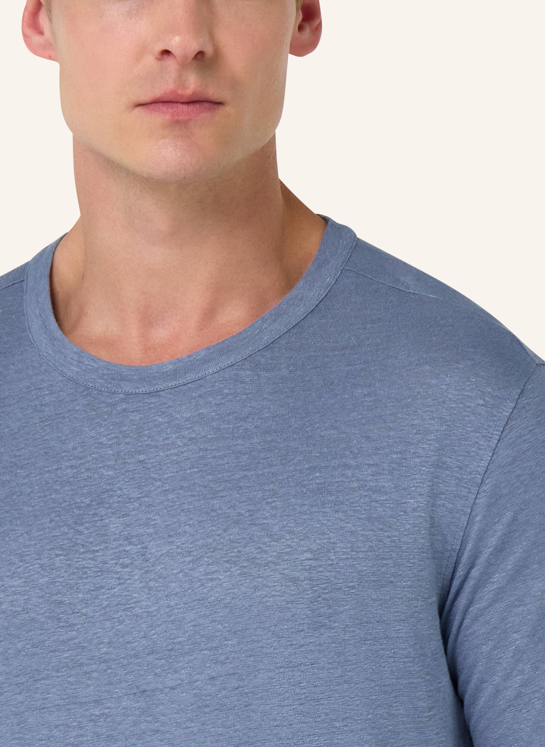 Thumbnail - Boggi Milano T-Shirt Aus Leinen blau