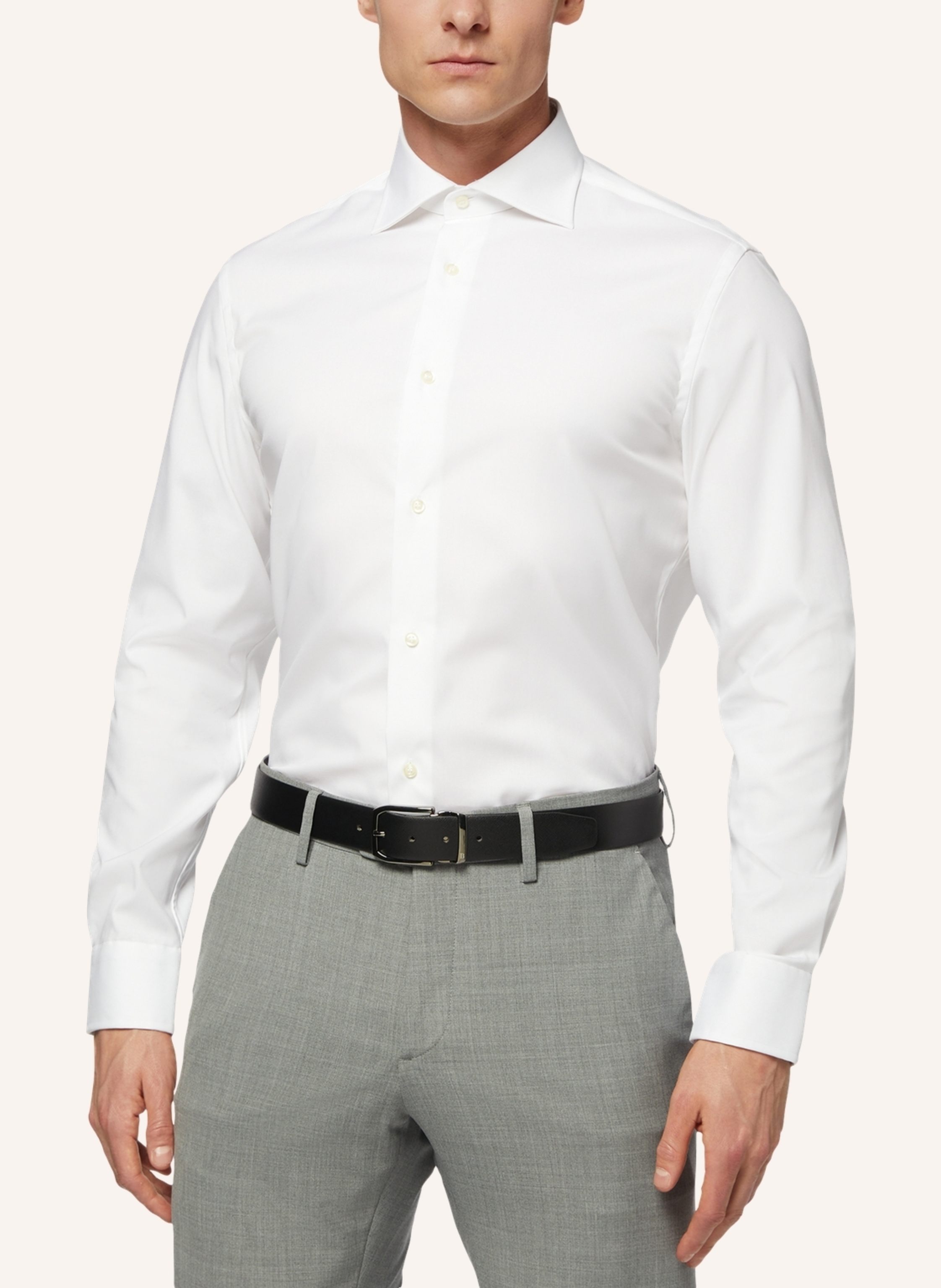 Thumbnail - Boggi Milano Hemd Slim Fit weiss