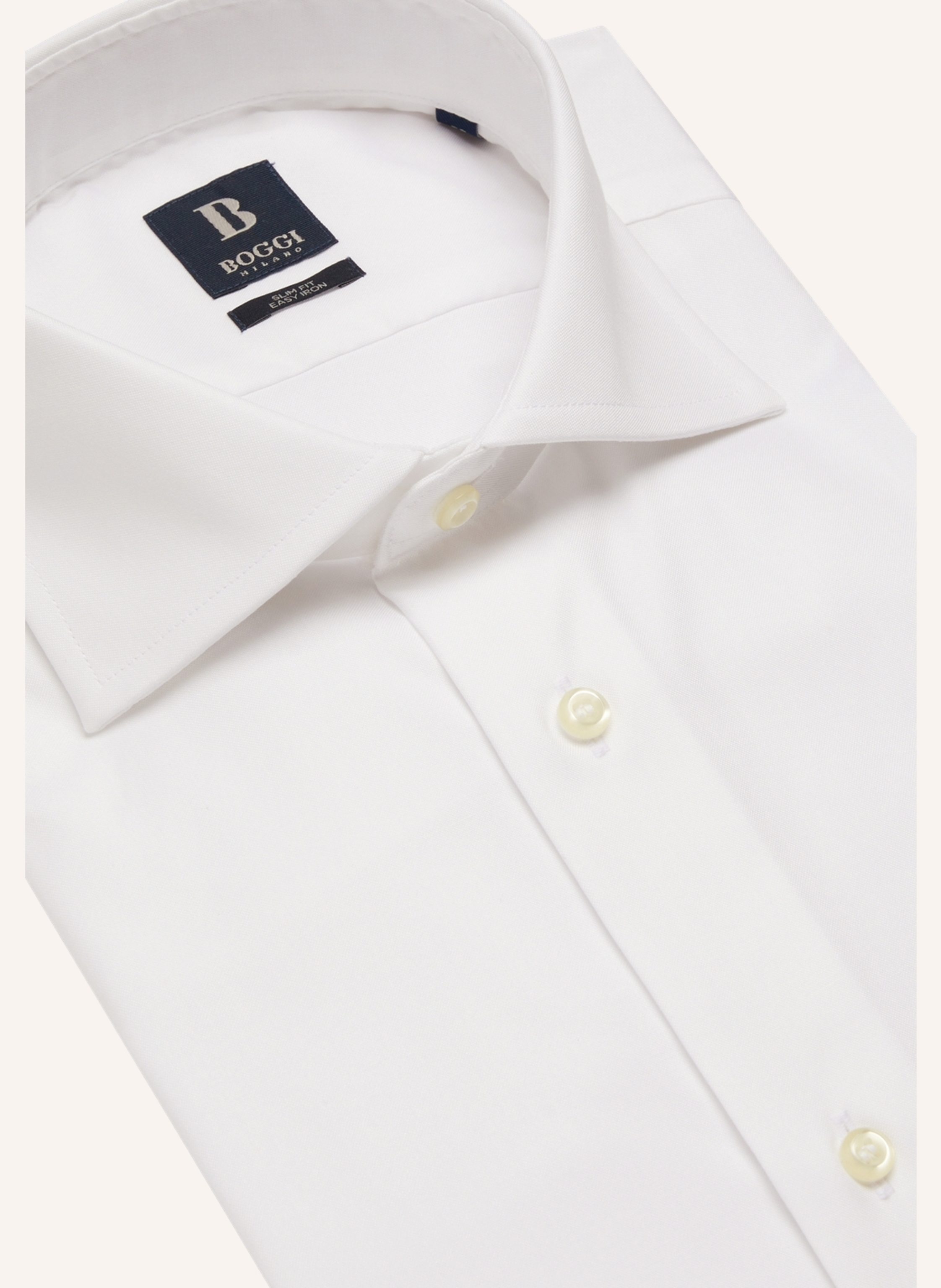 Thumbnail - Boggi Milano Hemd Slim Fit weiss