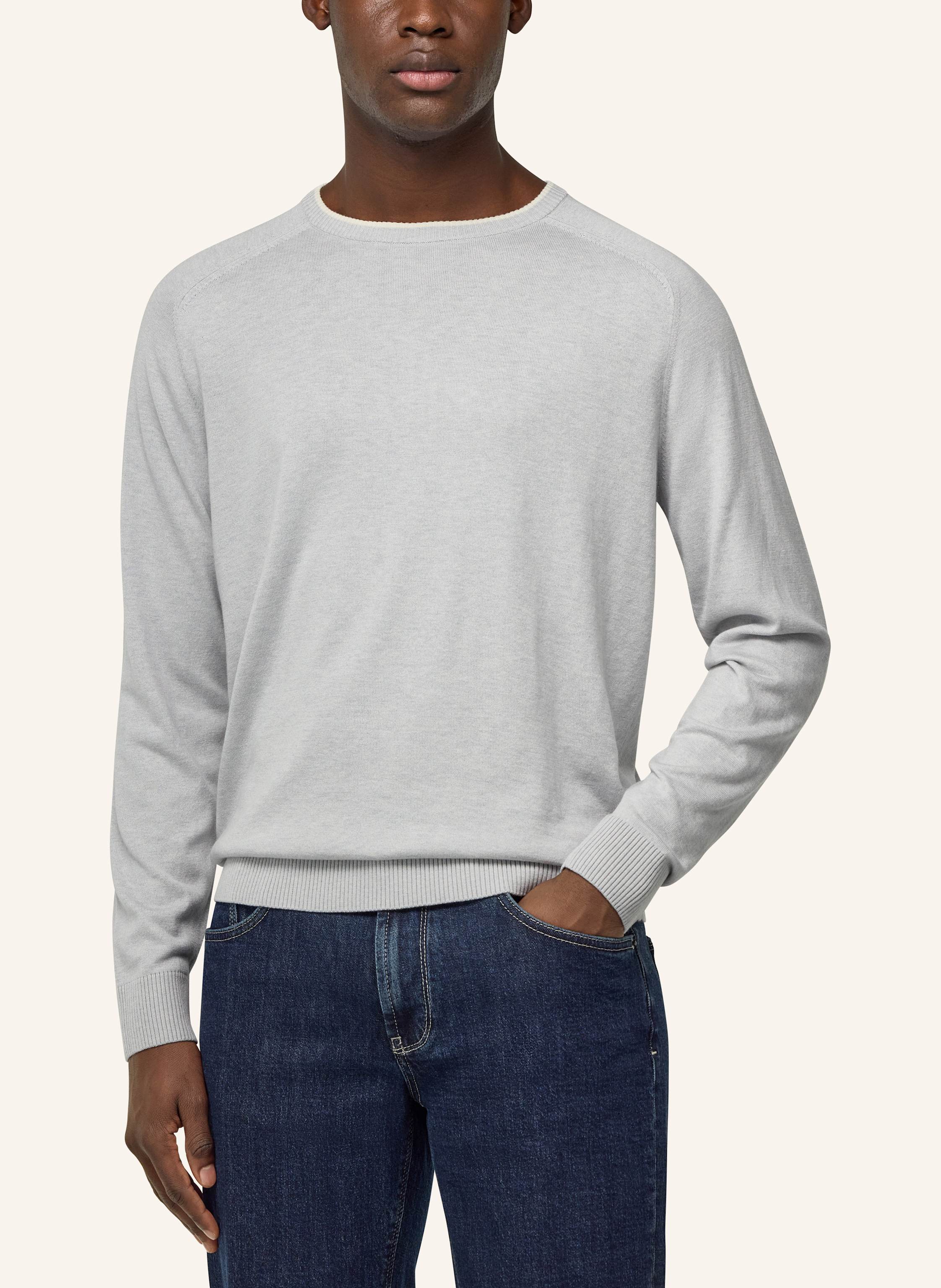 Thumbnail - Boggi Milano Pullover Mit Seide grau