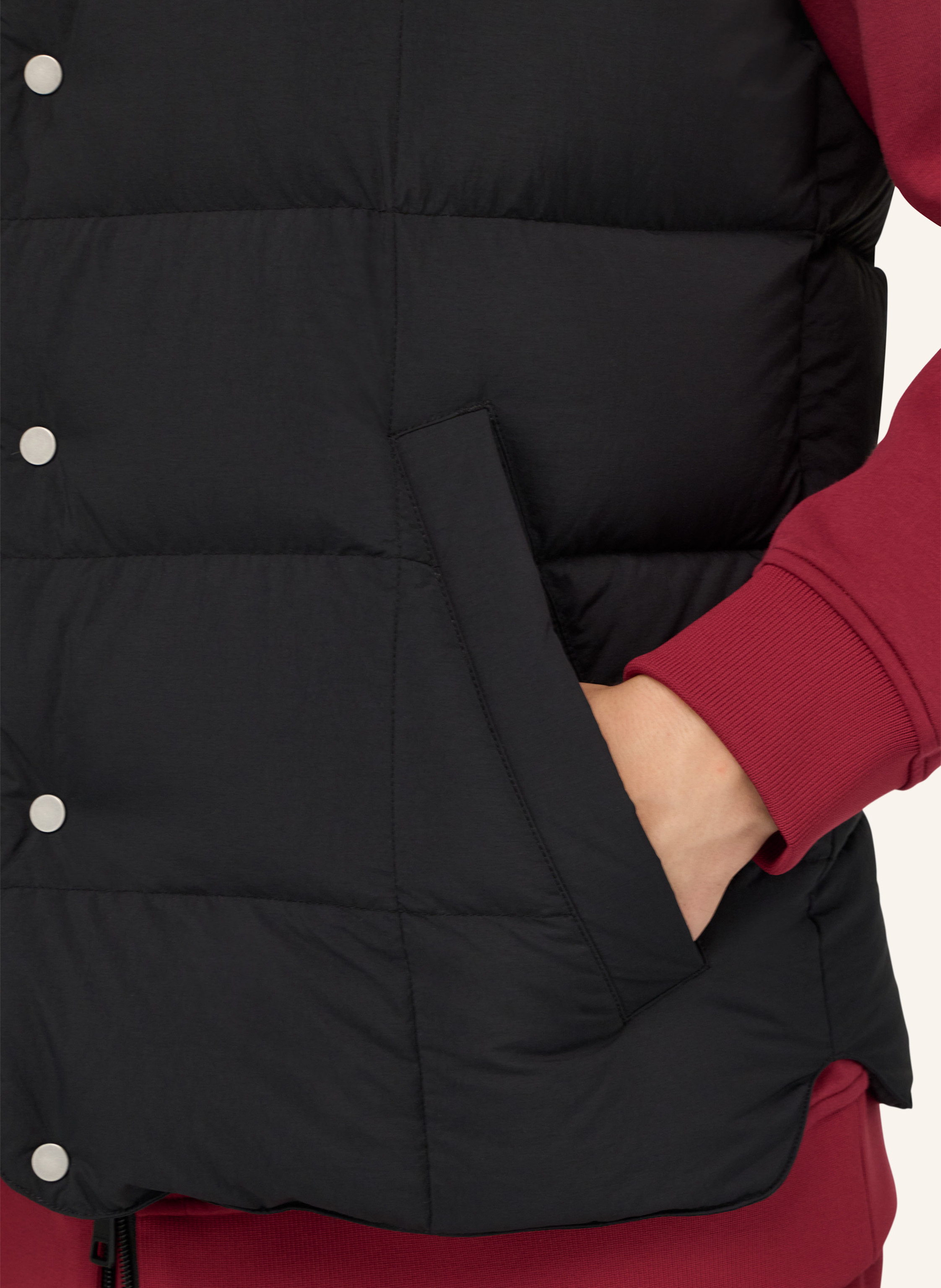 Thumbnail - Boggi Milano Daunenweste schwarz