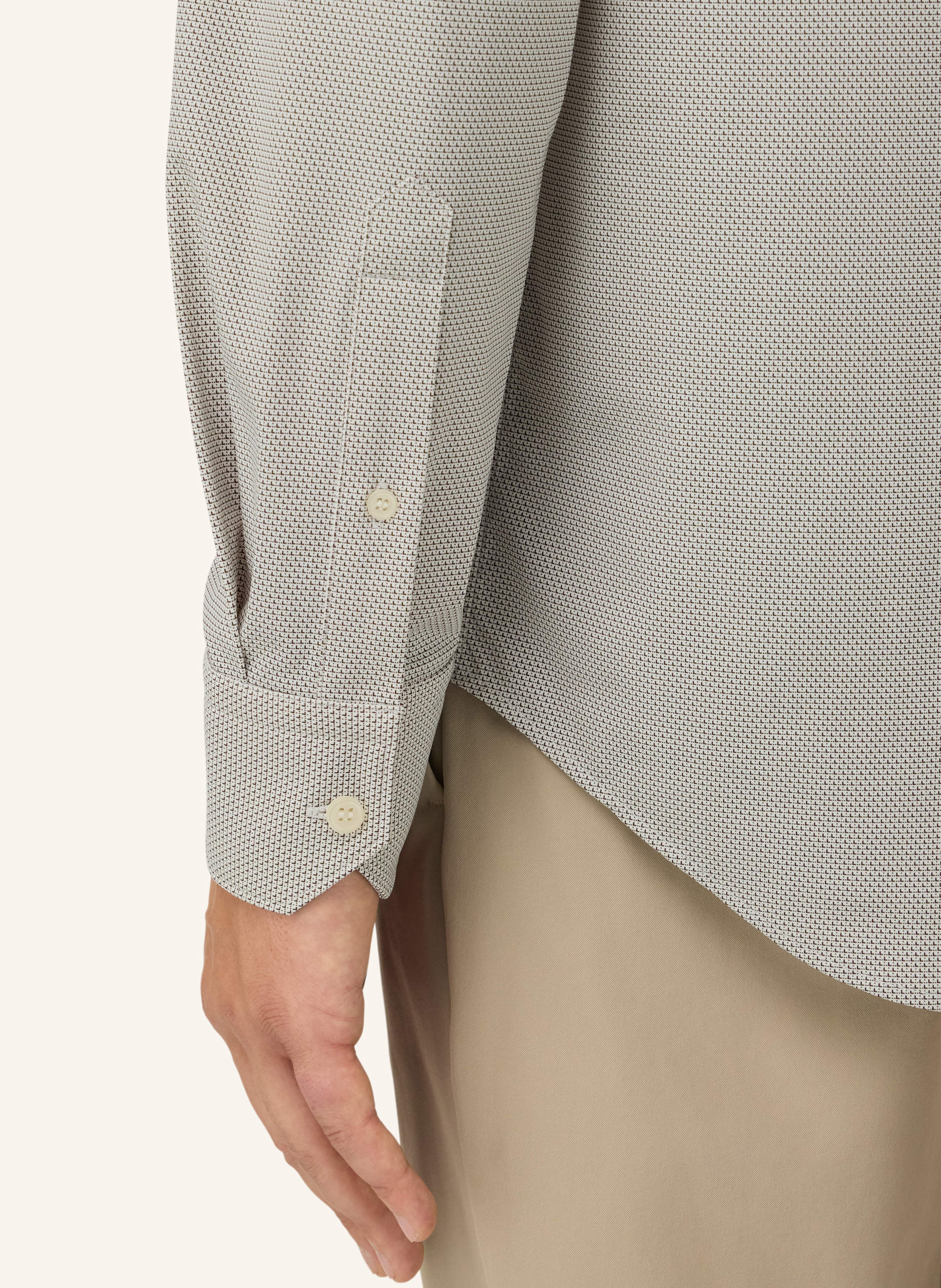 Thumbnail - Boggi Milano Jerseyhemd Slim Fit braun