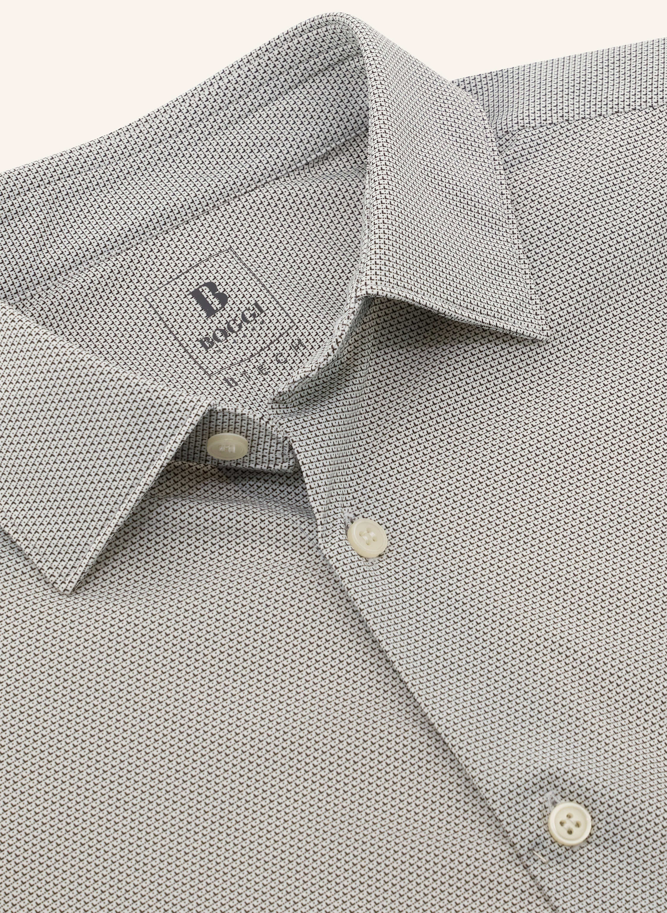 Thumbnail - Boggi Milano Jerseyhemd Slim Fit braun