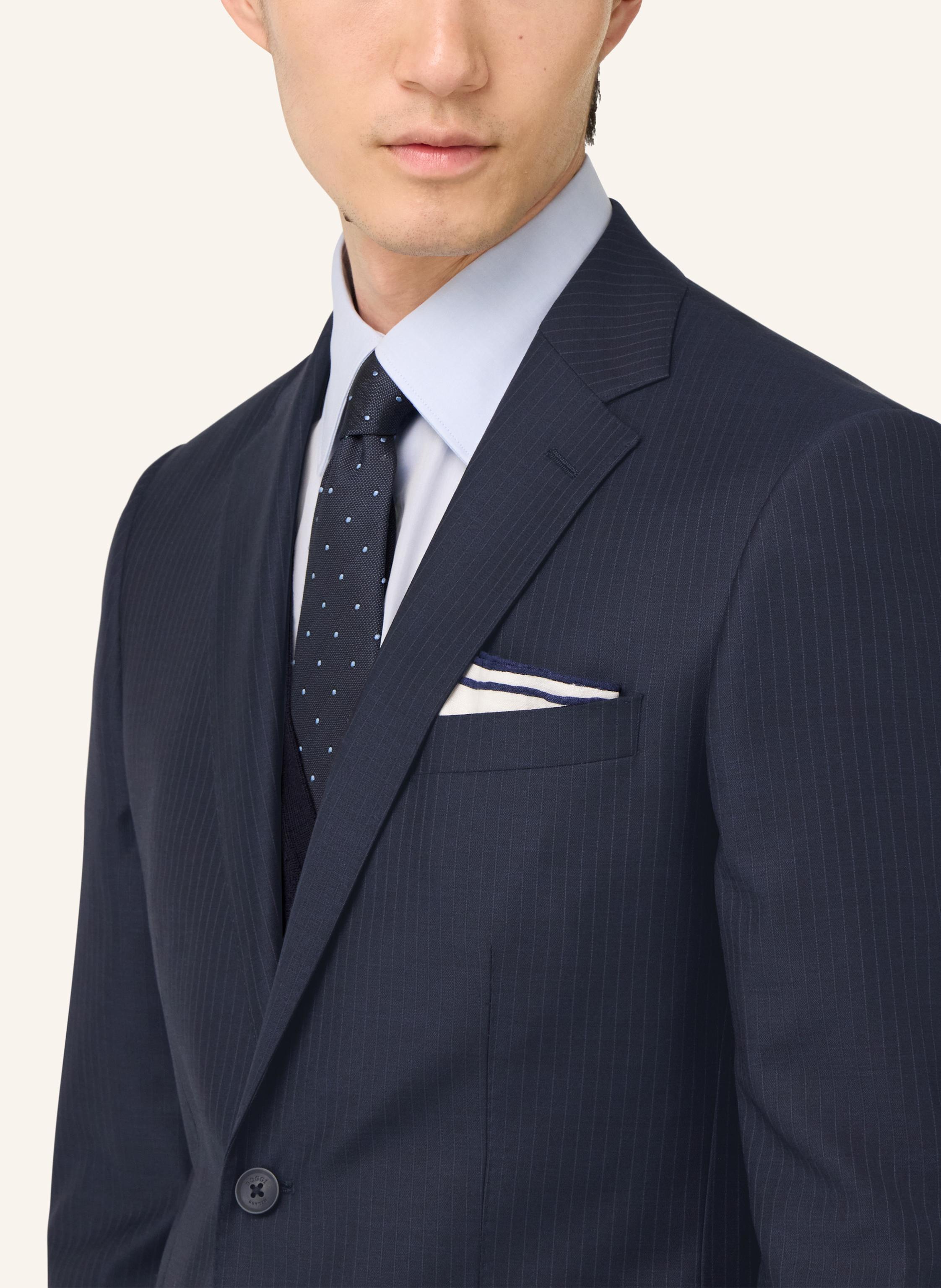 Thumbnail - Boggi Milano Pinstripe Stretch Wool Suit blau
