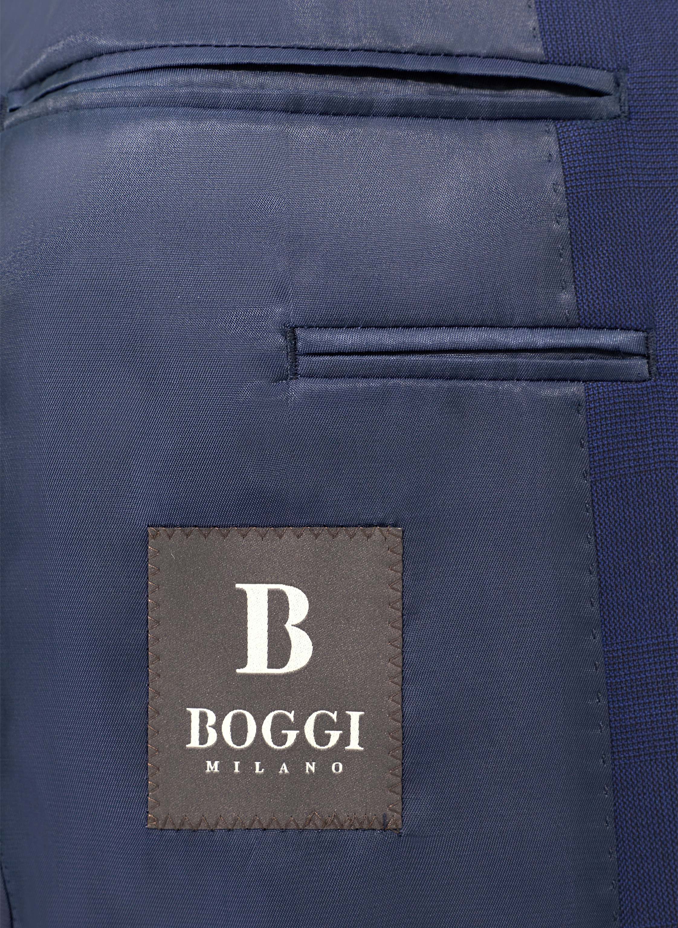Thumbnail - Boggi Milano Prince Of Wales Check Suit In Pure Wool blau