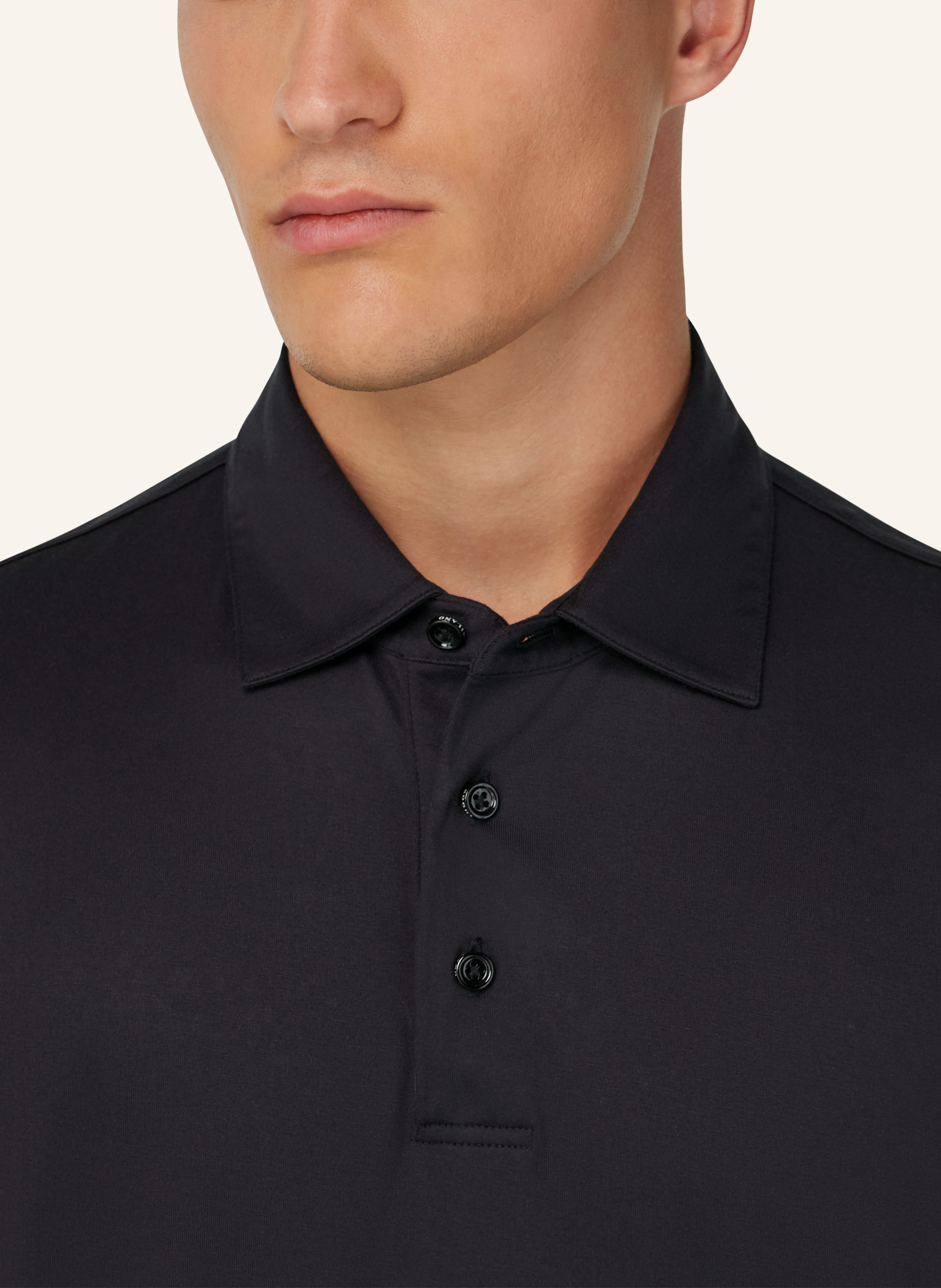 Thumbnail - Boggi Milano Poloshirt schwarz